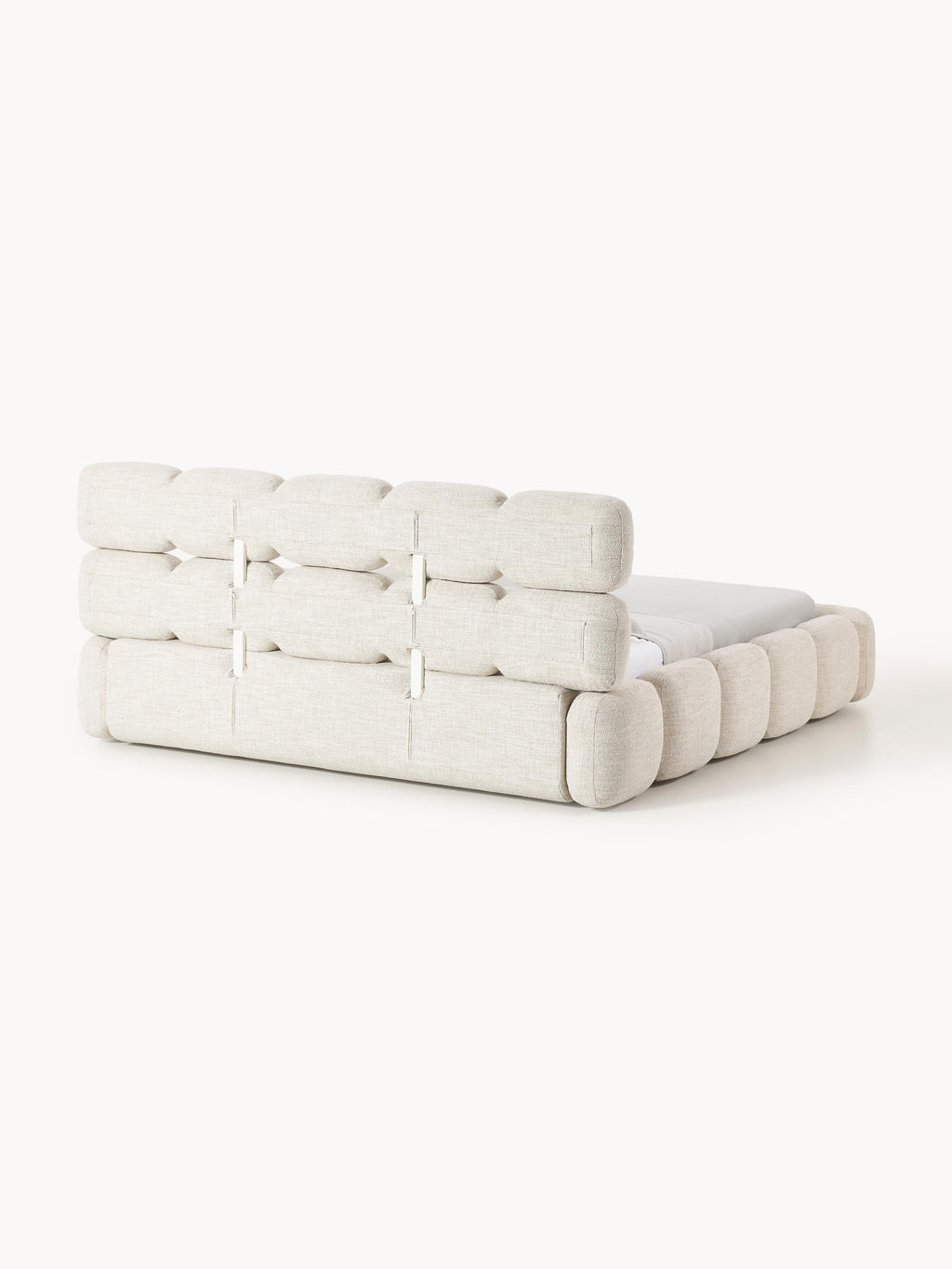 Tayla Upholstered Bouclé Bed with Storage Space
