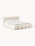 Gallery image 1 - Upholstered Bouclé Bed Tayla with Storage Space