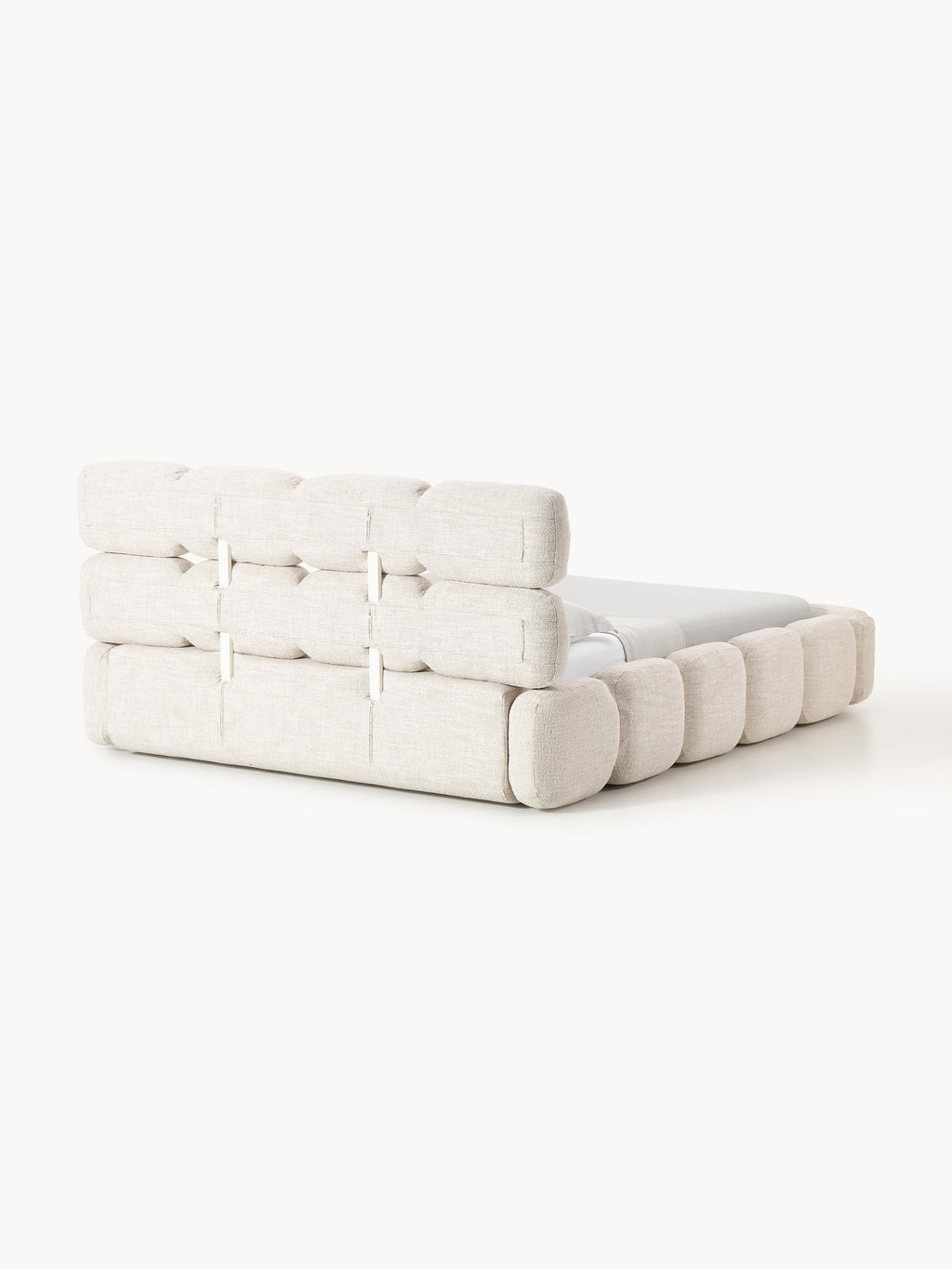 Tayla Upholstered Bouclé Bed with Storage Space