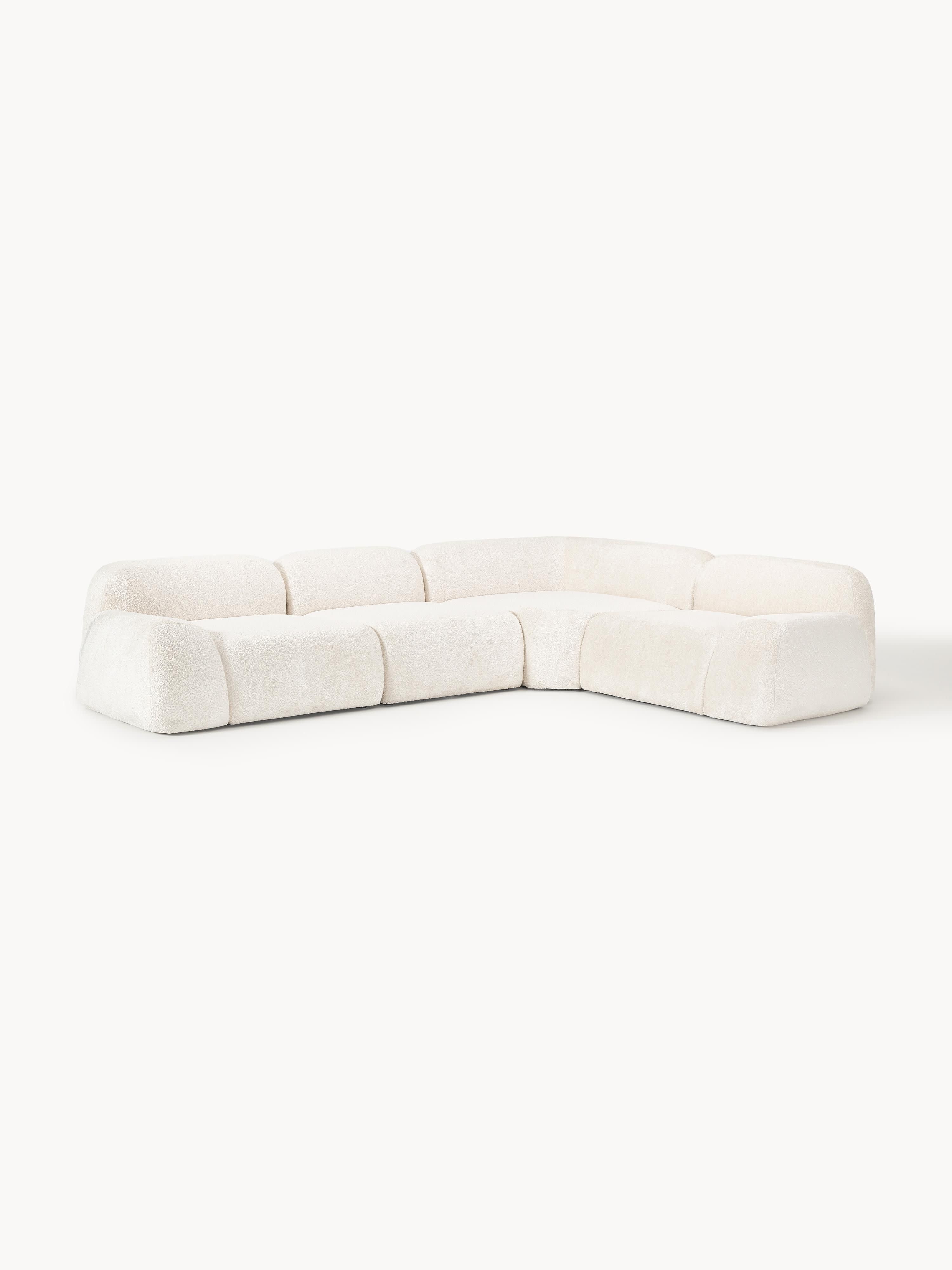 Wolke Modular Teddy Bouclé Corner Sofa (4-seater)
