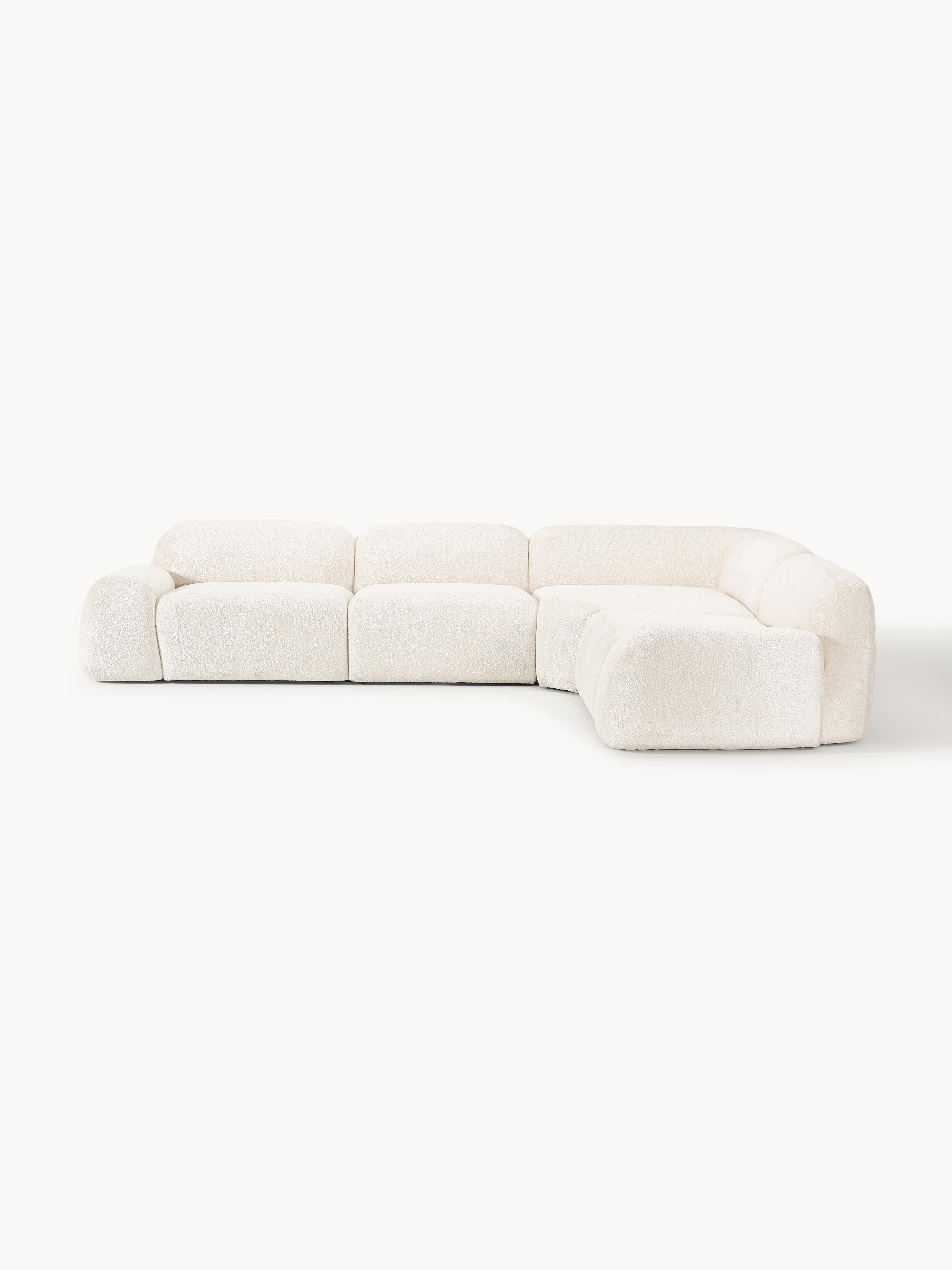 Gallery image 1 - Modular Teddy Bouclé Corner Sofa Wolke (4-seater)