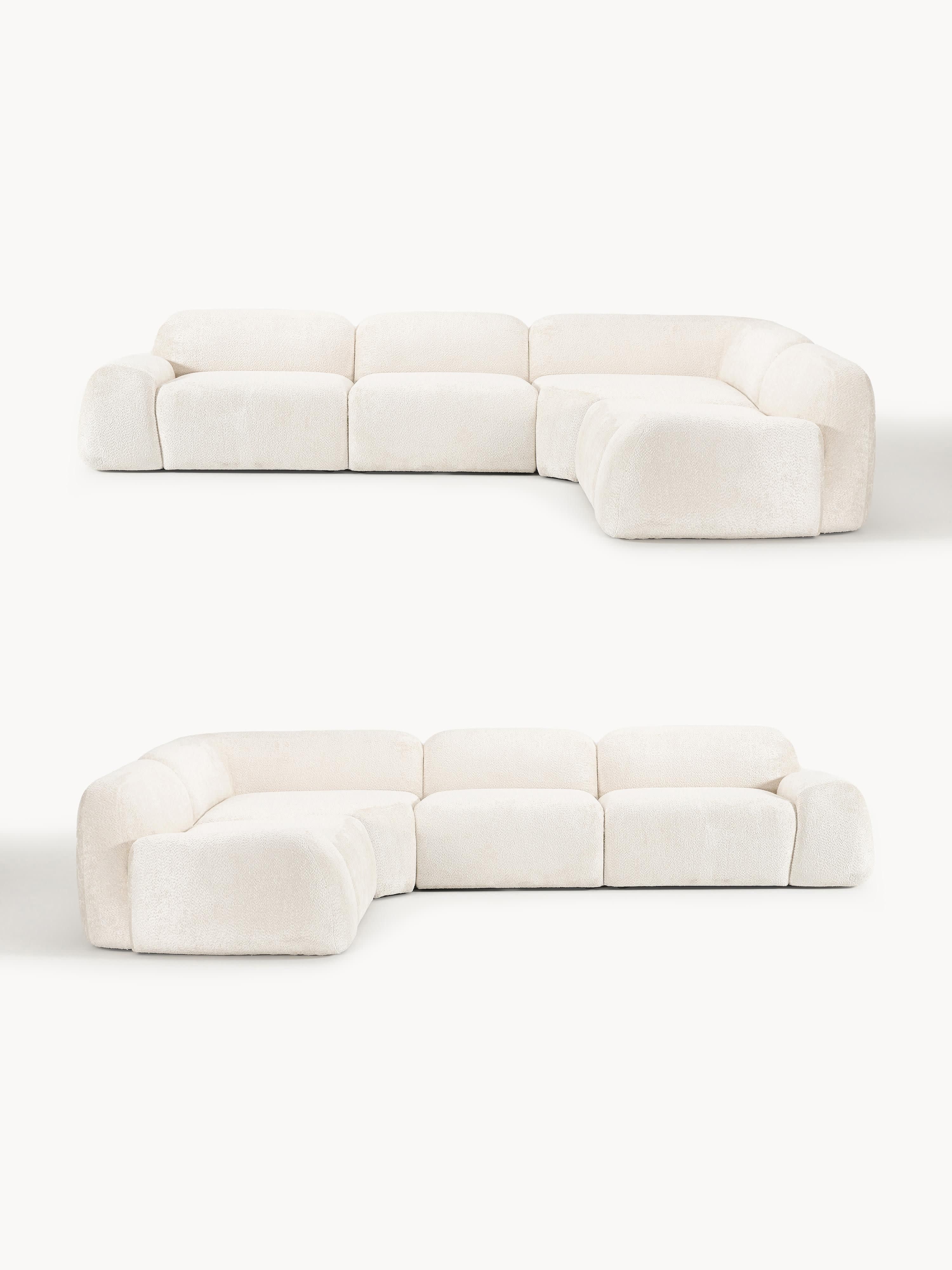 Wolke Modular Teddy Bouclé Corner Sofa (4-seater)
