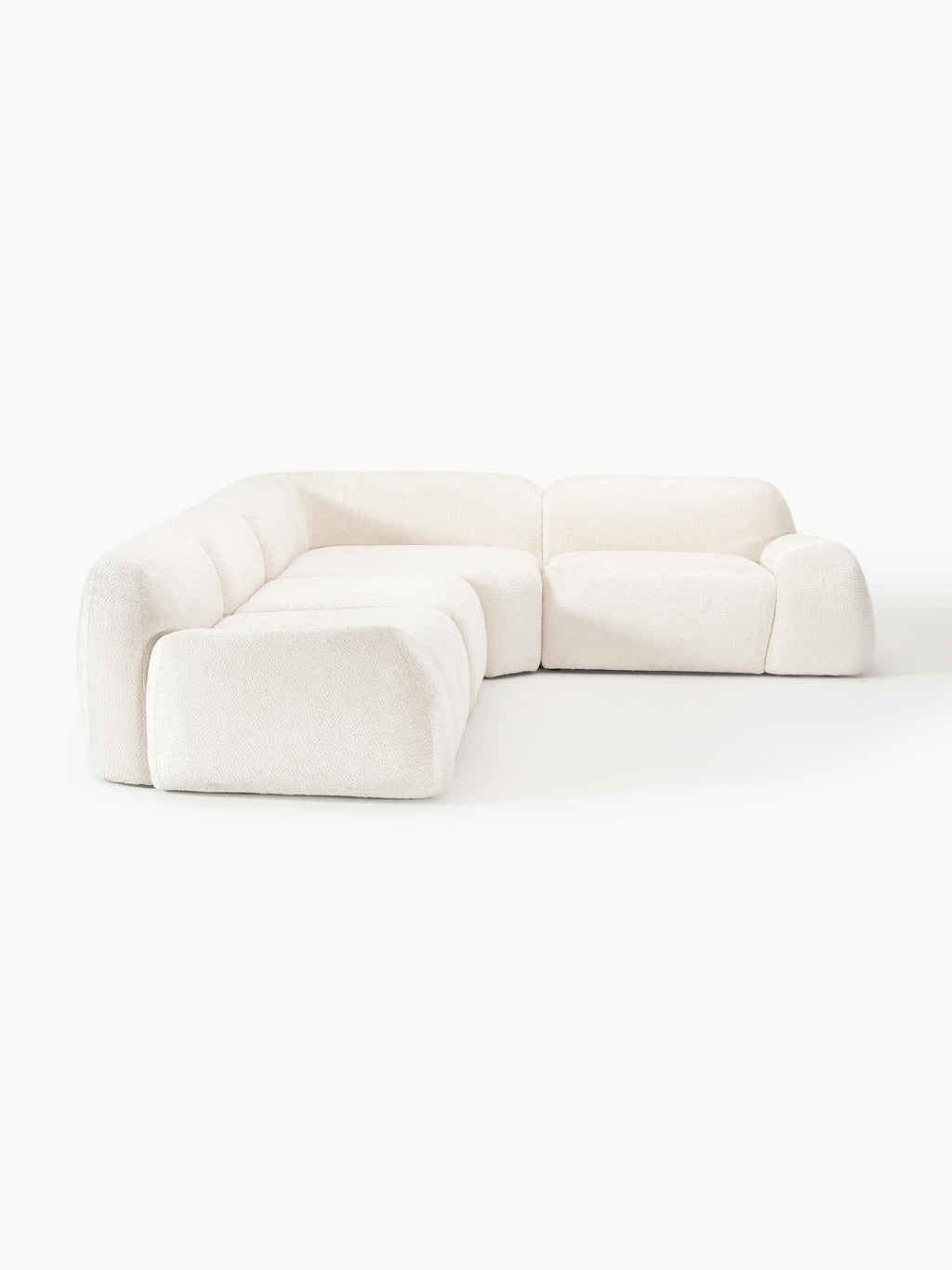 Wolke Modular Teddy Bouclé Corner Sofa (4-seater)