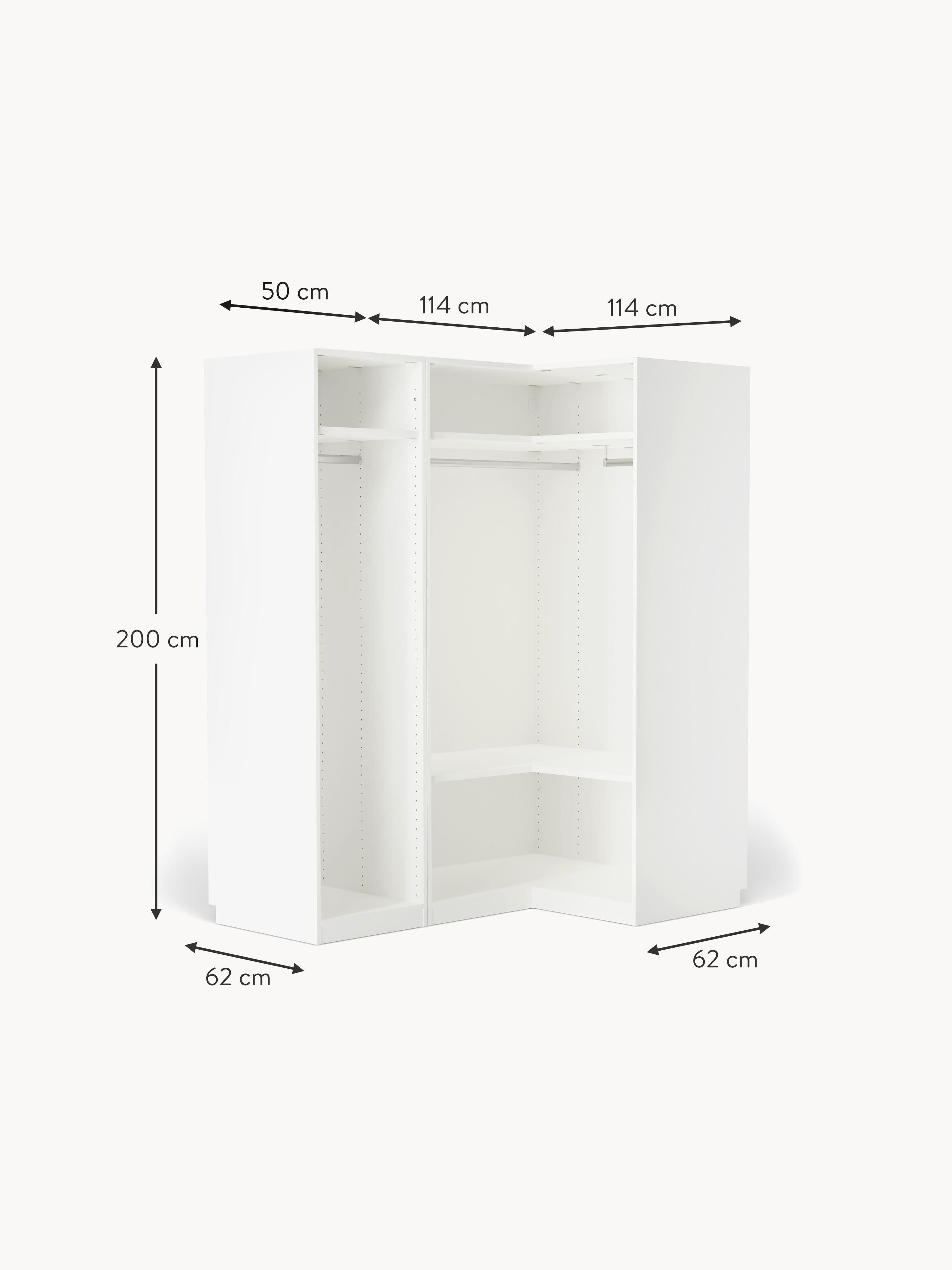 Leon Modular Corner Wardrobe, 165 cm Wide, in various sizes