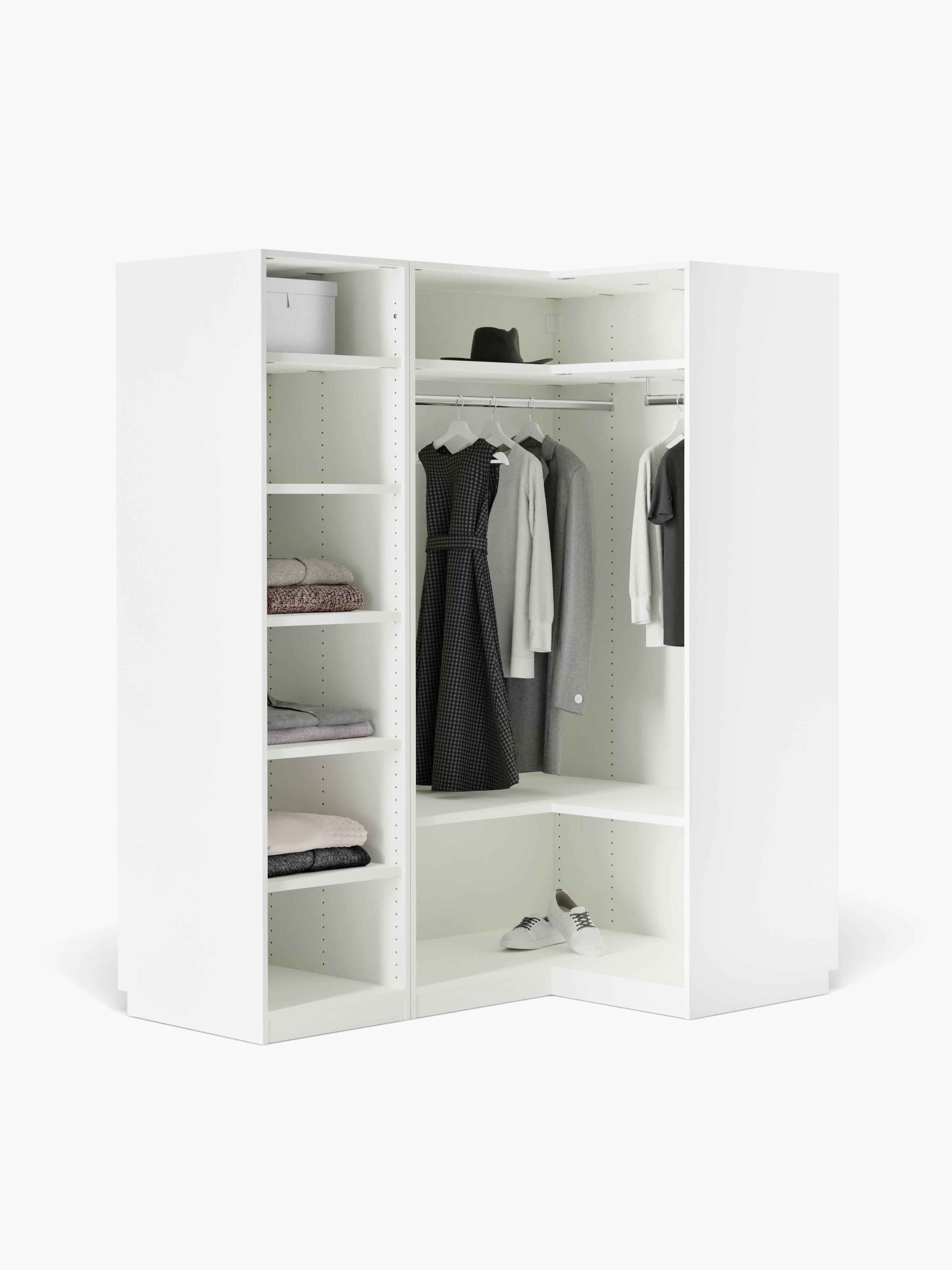 Leon Modular Corner Wardrobe, 165 cm Wide, in various sizes