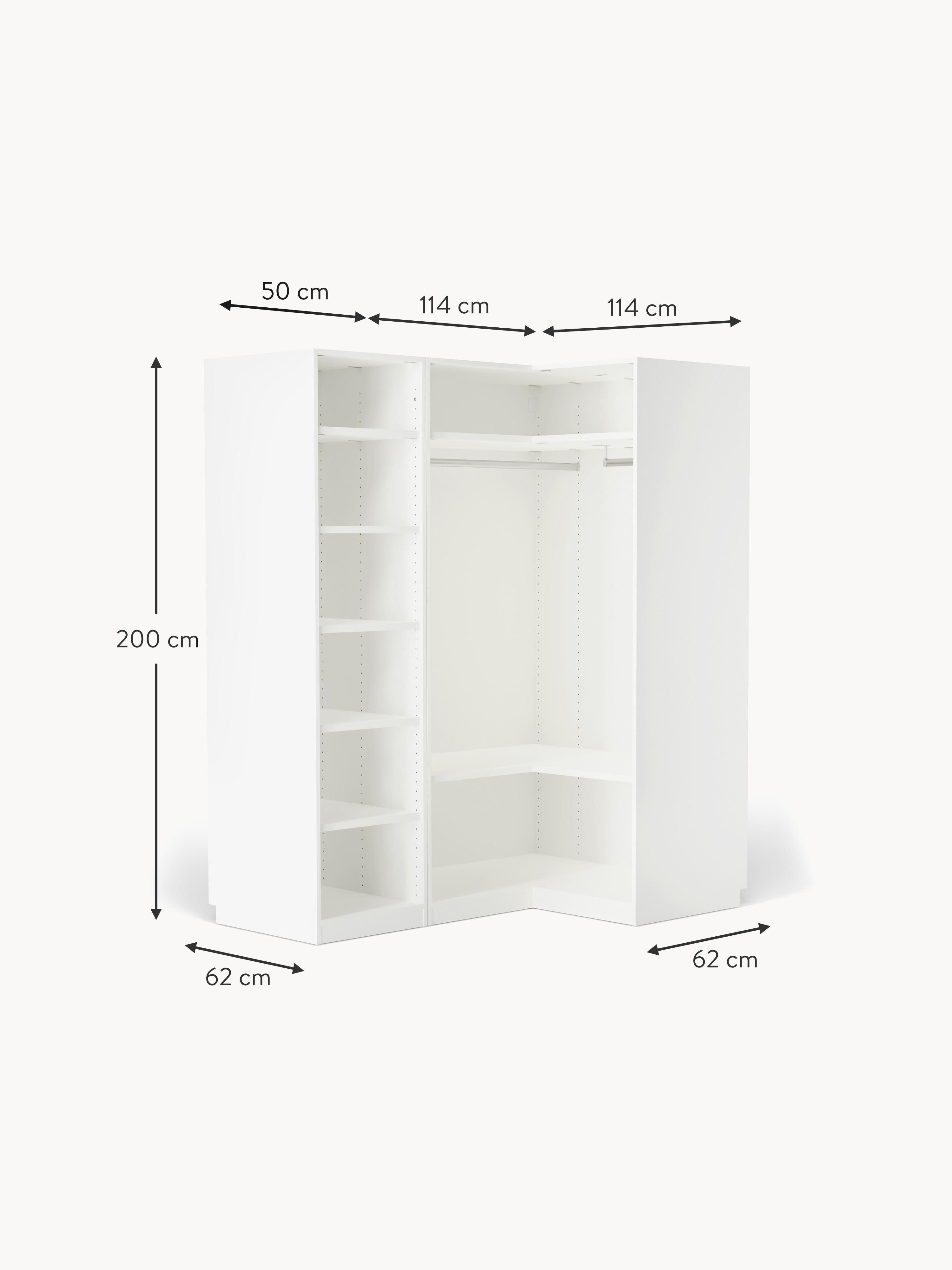 Leon Modular Corner Wardrobe, 165 cm Wide, in various sizes