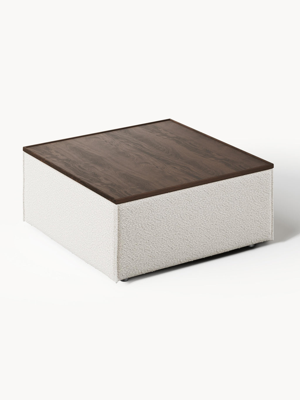 Lennon Bouclé Ottoman with Storage