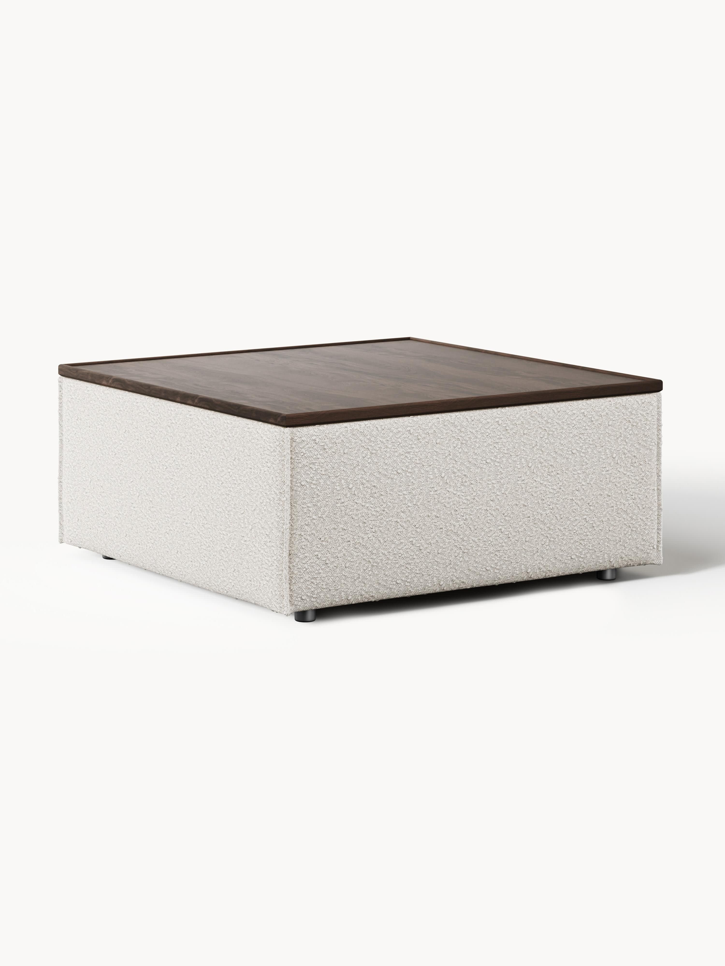 Lennon Bouclé Ottoman with Storage
