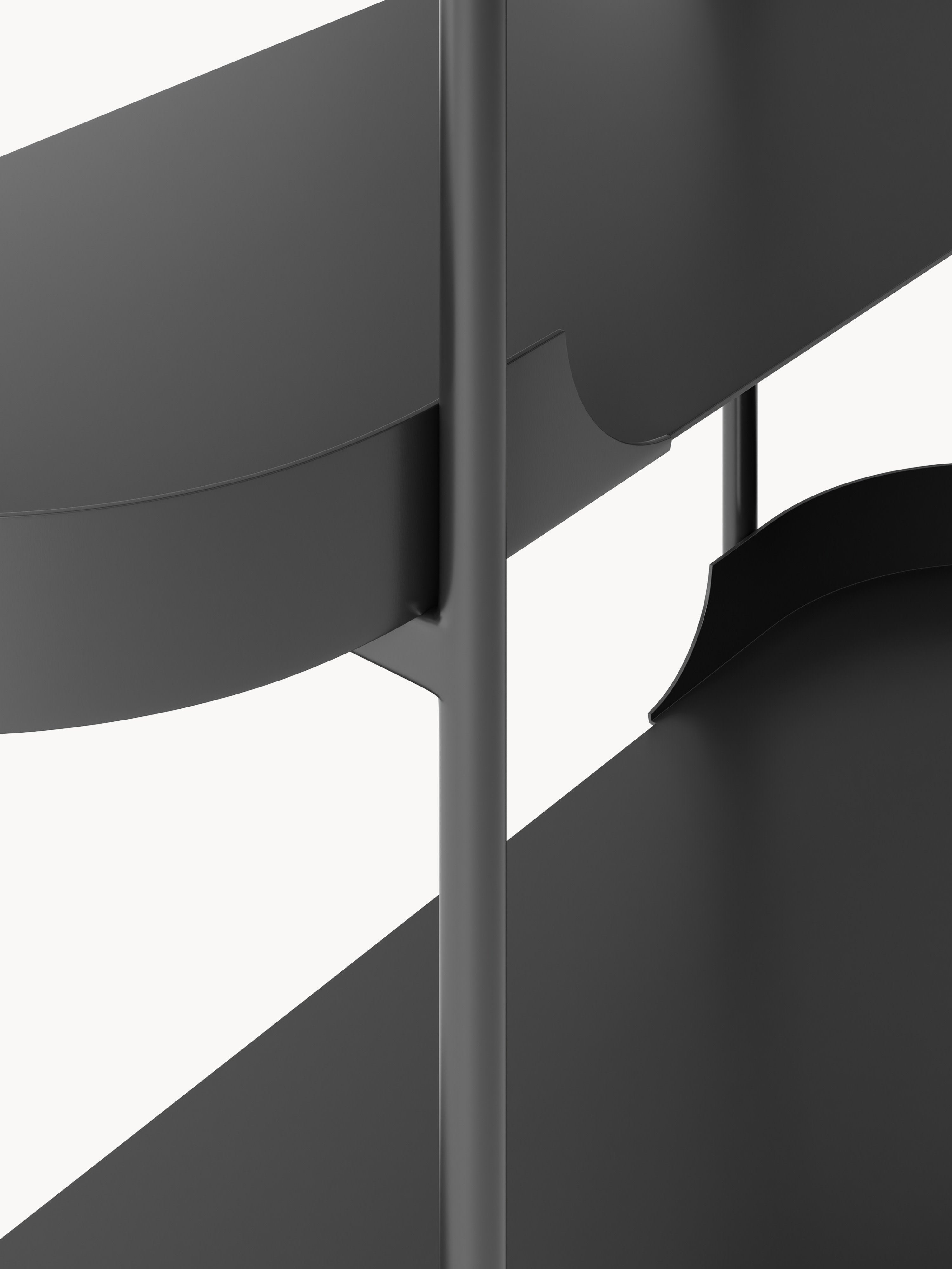 Taru Tall Metal Shelving Unit