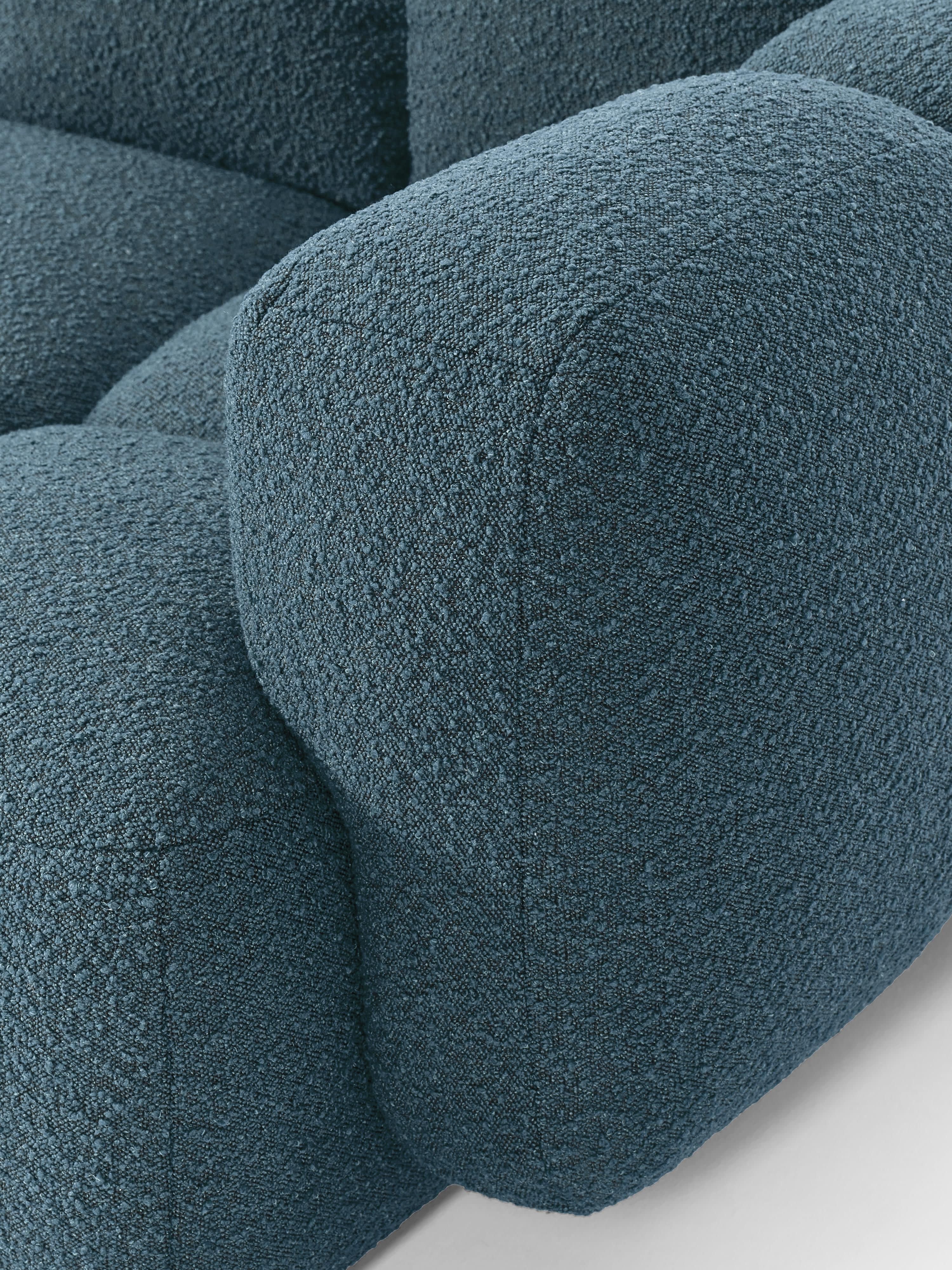 Tayla Bouclé Modular Sofa (4-seater) with Ottoman (left/right)