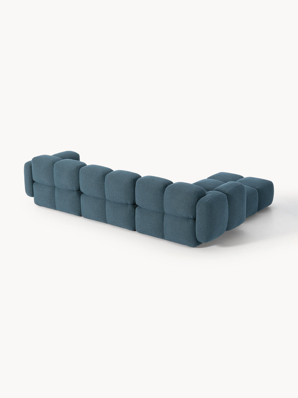 Tayla Bouclé Modular Sofa (4-seater) with Ottoman (left/right)