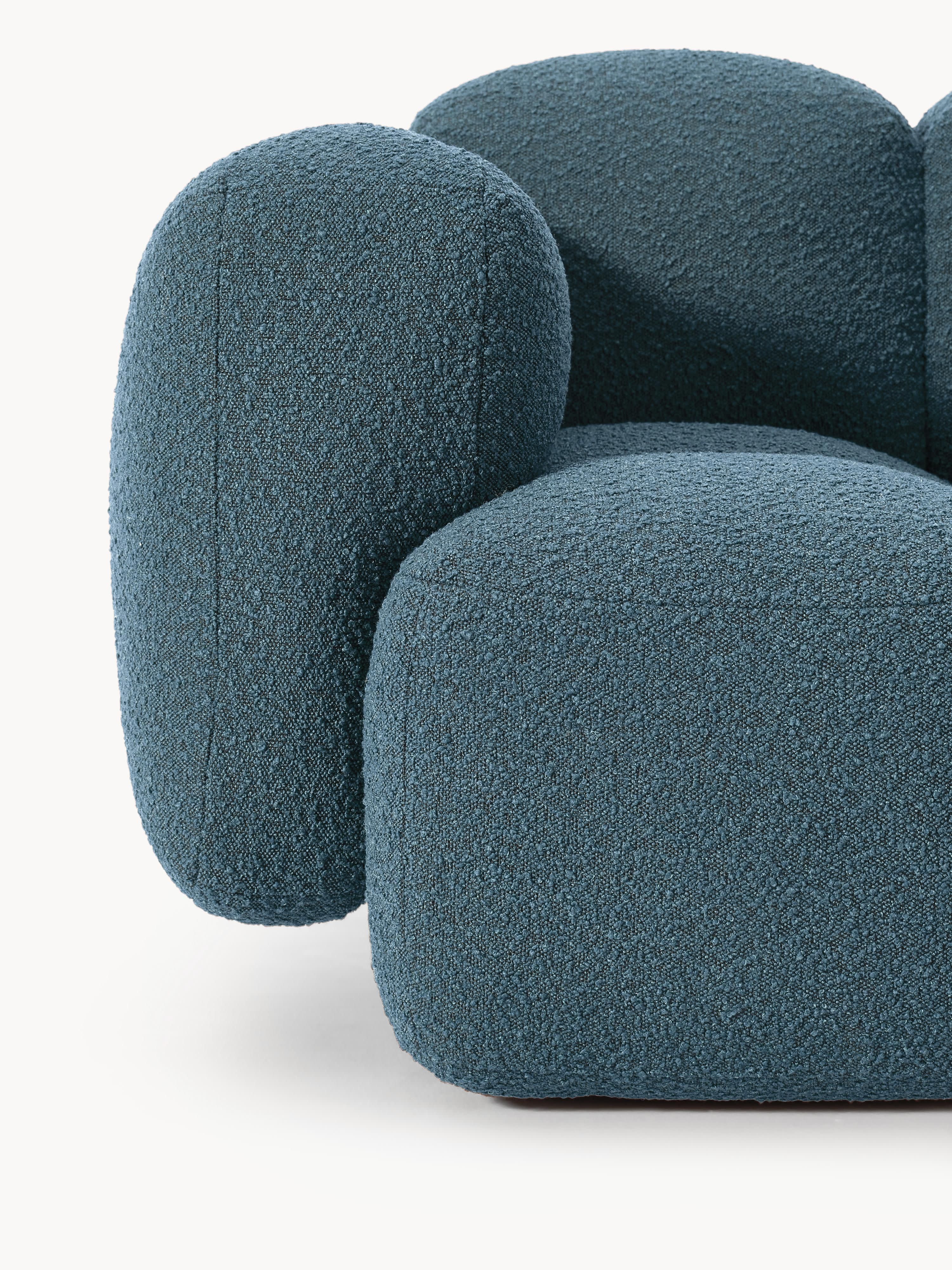 Tayla Bouclé Modular Sofa (4-seater) with Ottoman (left/right)