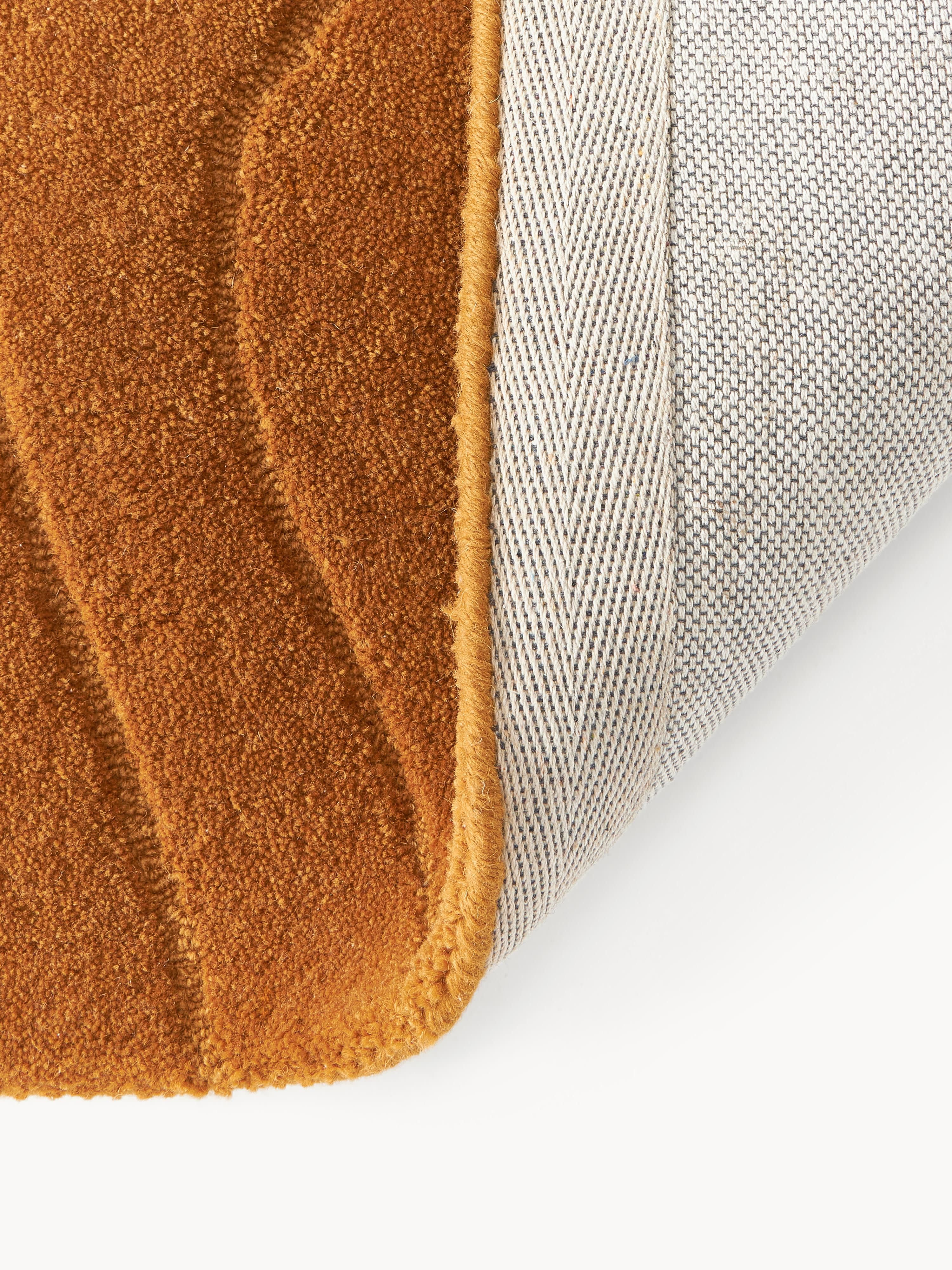Aaron High-Low Wool Rug, Hand-Tufted