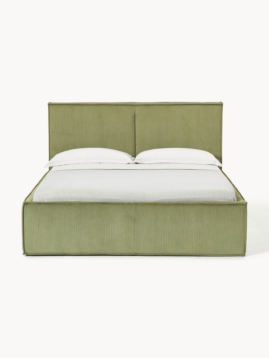 Dream Upholstered Corduroy Bed with Storage Space
