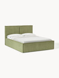 Gallery image 1 - Upholstered Corduroy Bed Dream with Storage Space