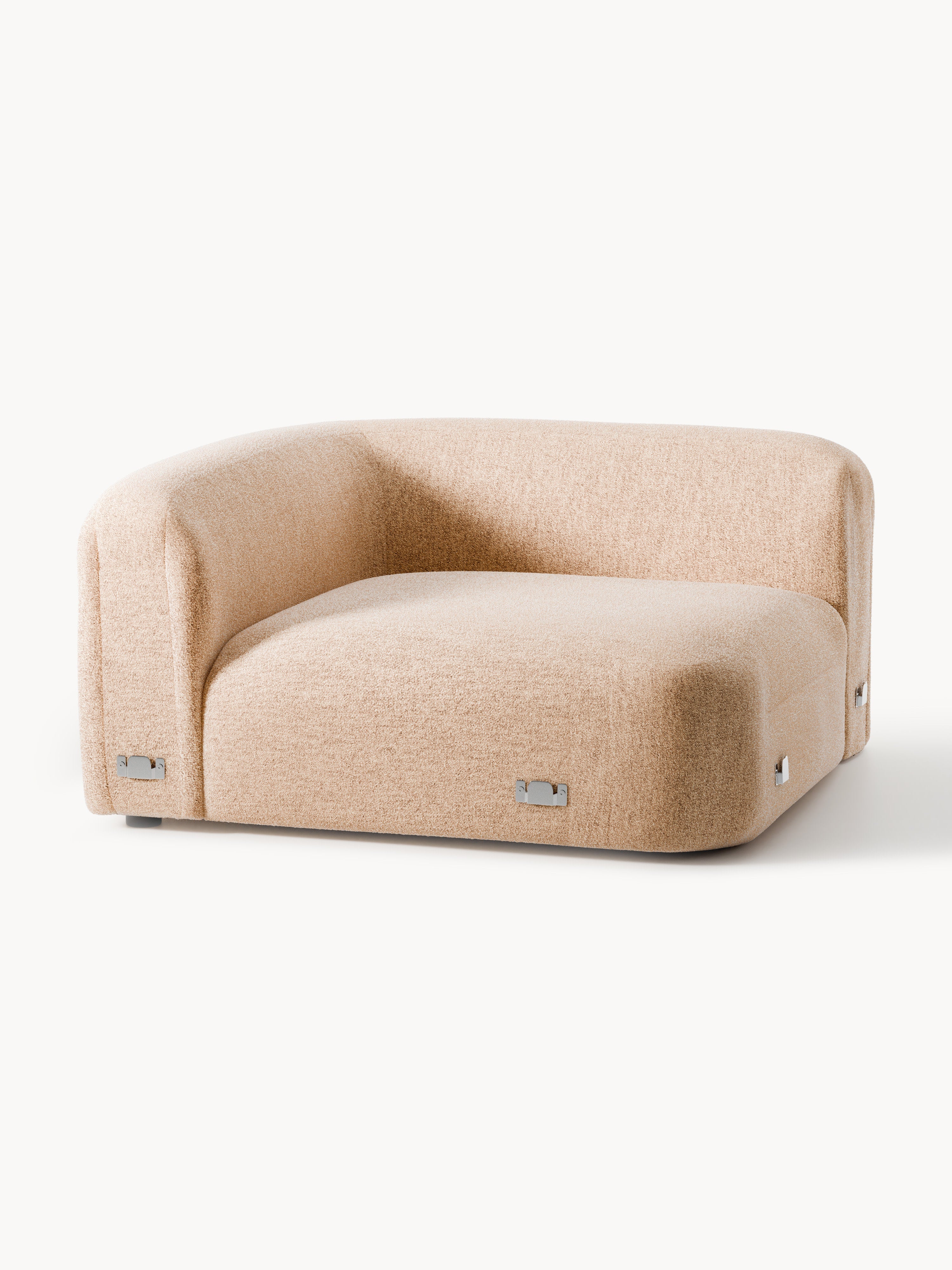 Wolke Round Bouclé Corner Module