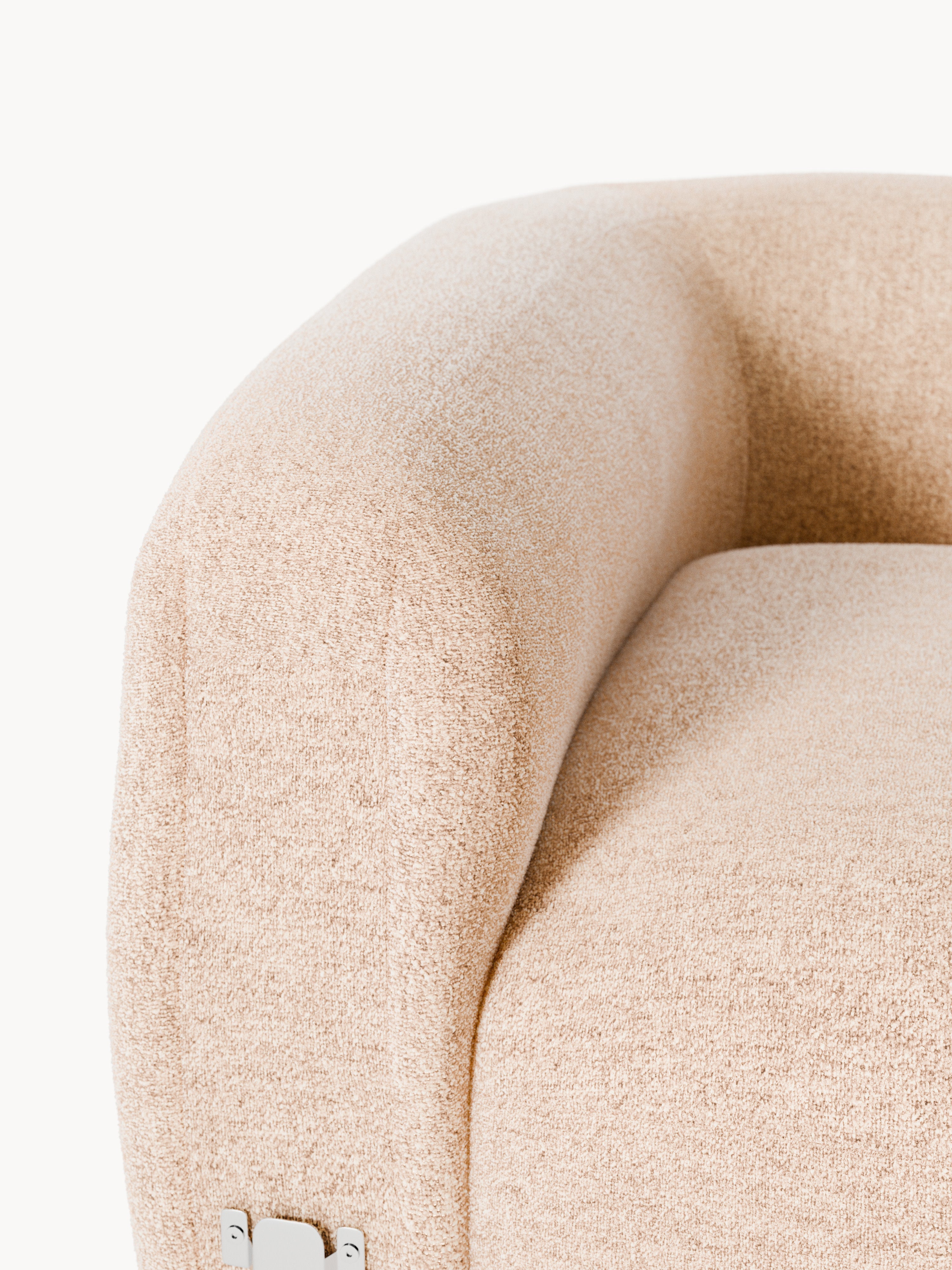 Wolke Round Bouclé Corner Module