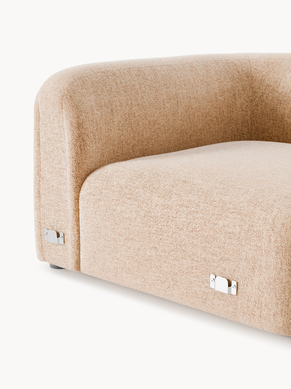 Wolke Round Bouclé Corner Module