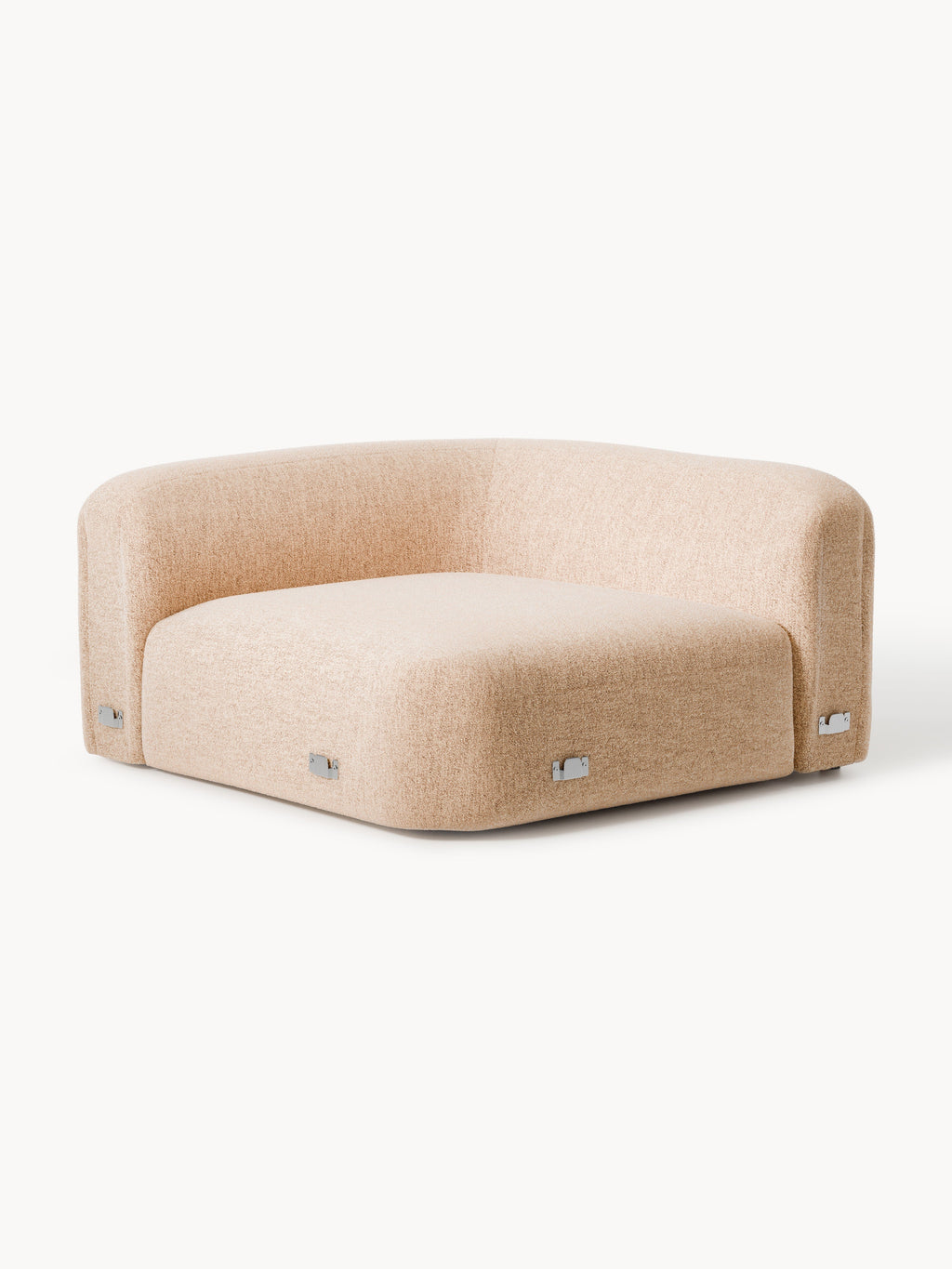 Wolke Round Bouclé Corner Module