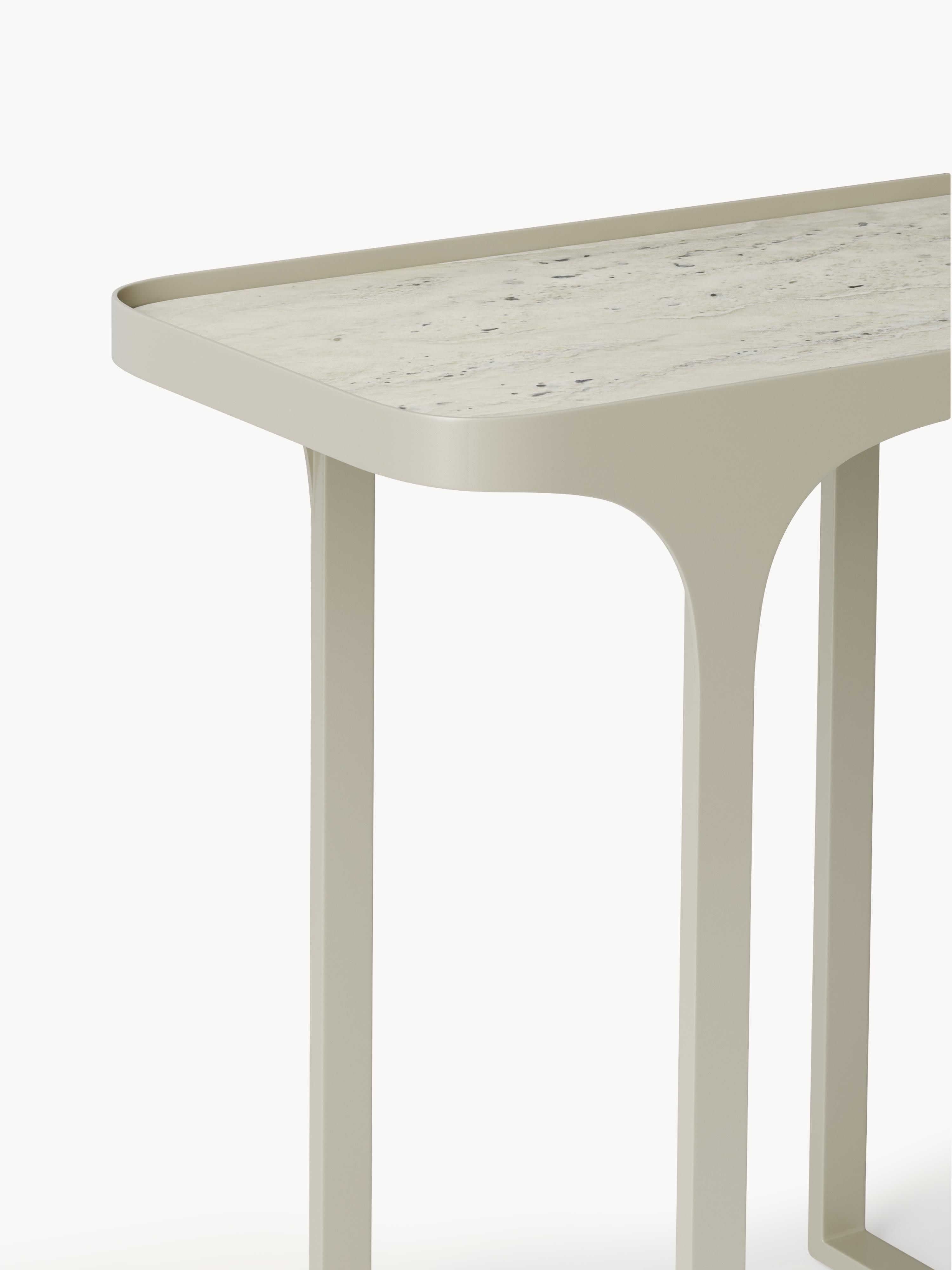 Bella Travertine Effect Console Table