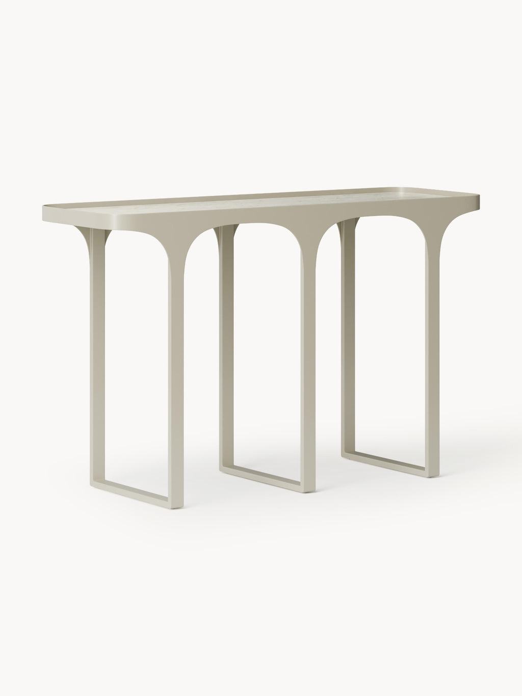 Gallery image 1 - Travertine Effect Console Table Bella