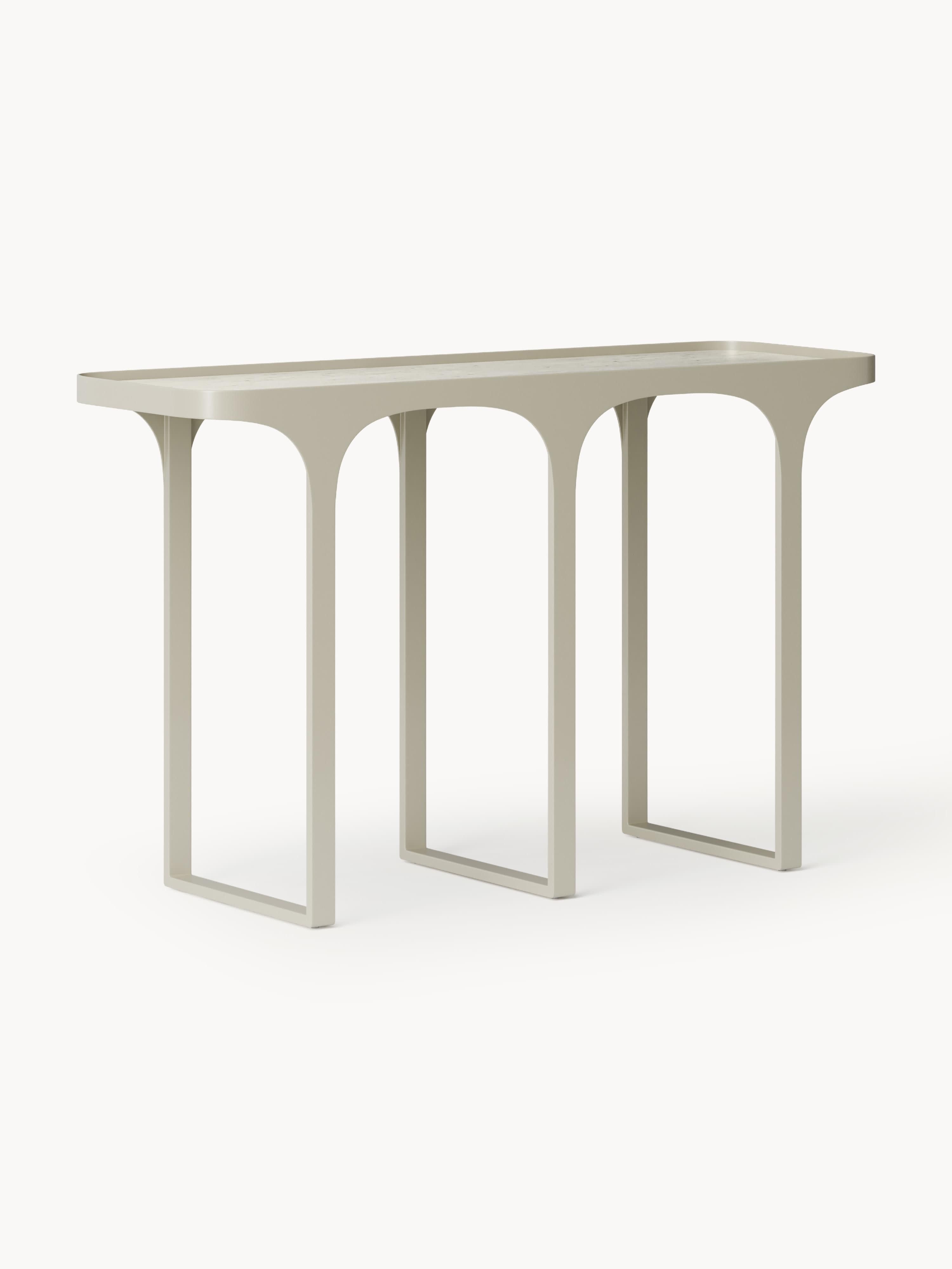 Gallery image 1 - Travertine Effect Console Table Bella