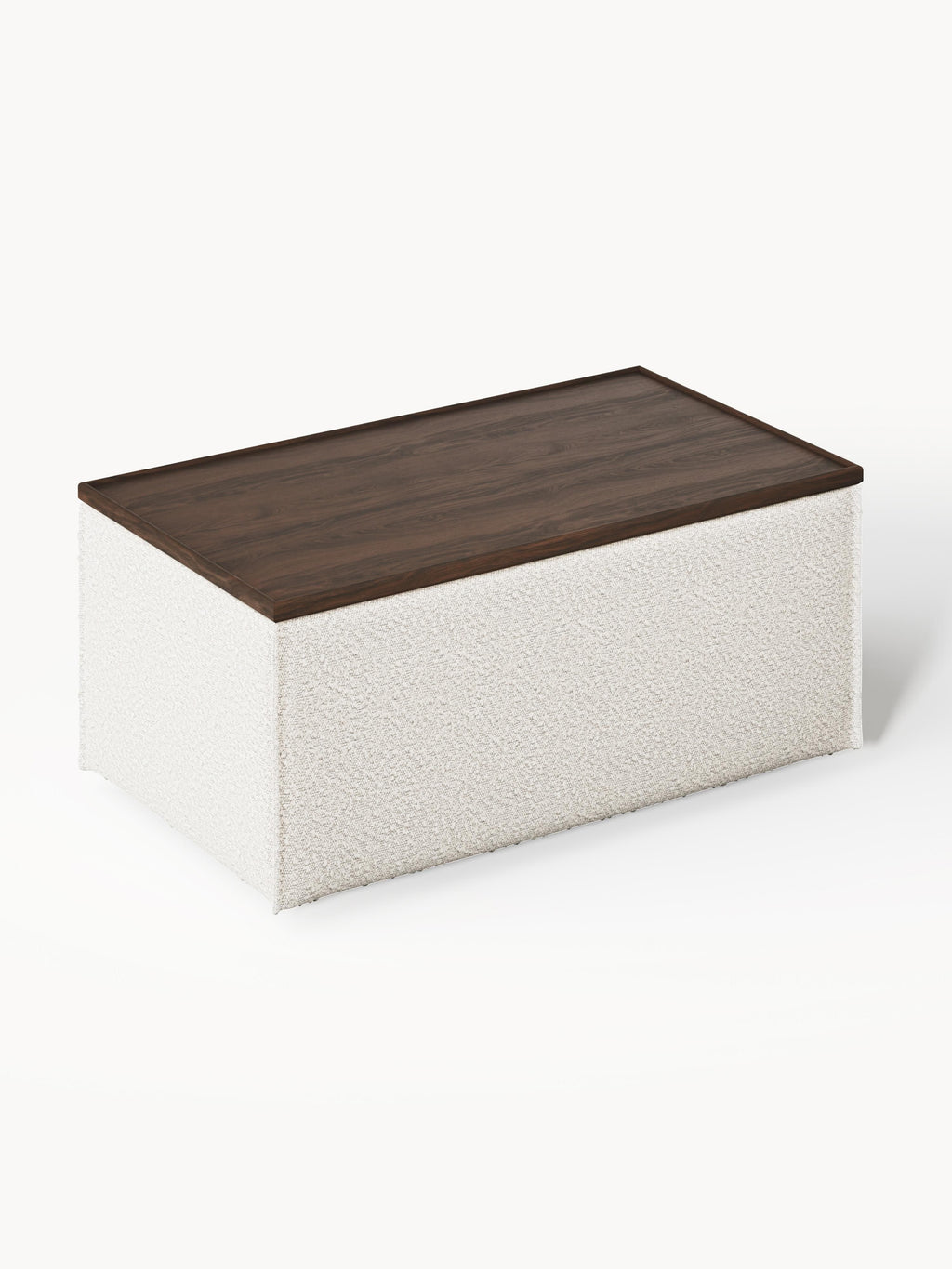 Lennon Bouclé Ottoman with Storage