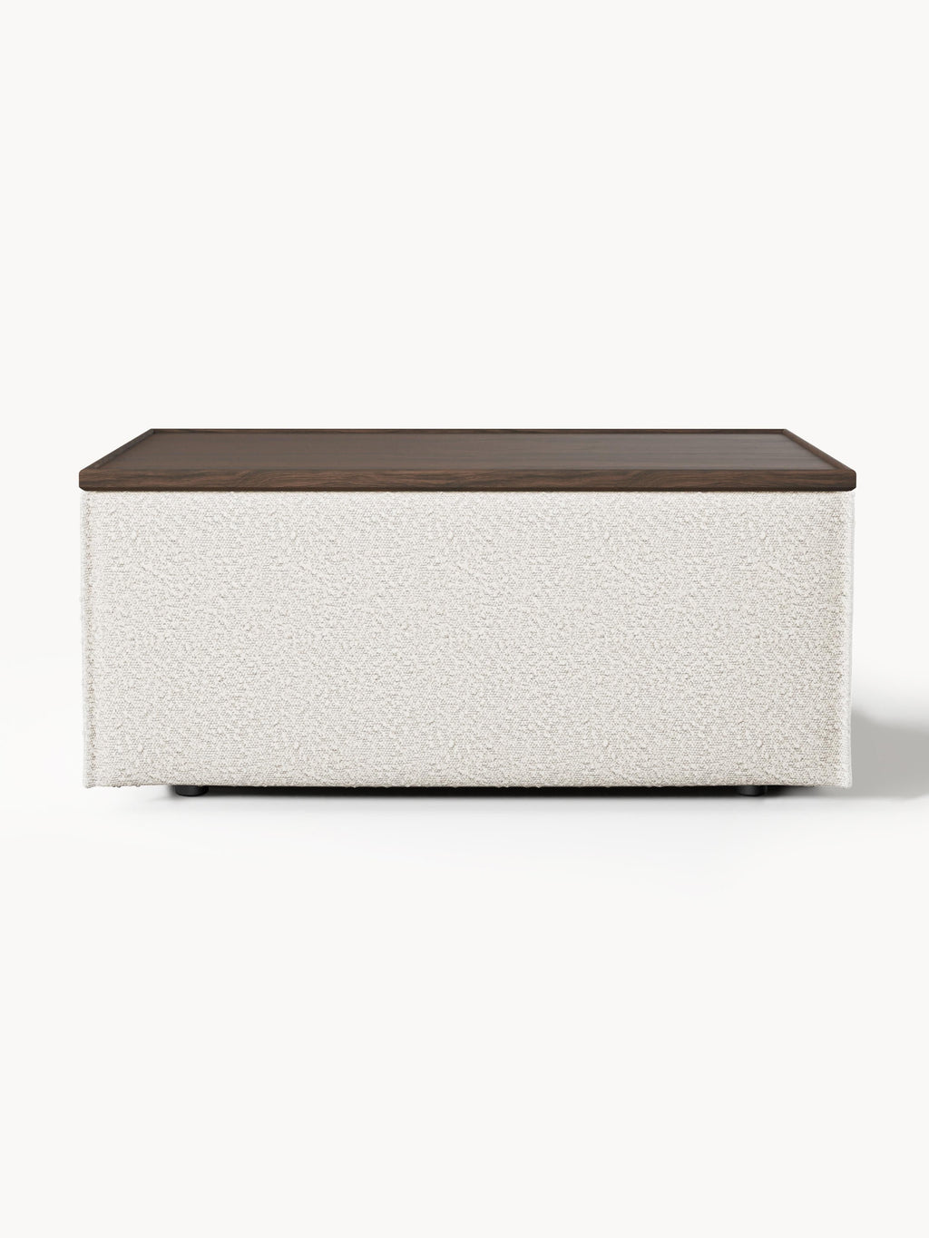 Lennon Bouclé Ottoman with Storage