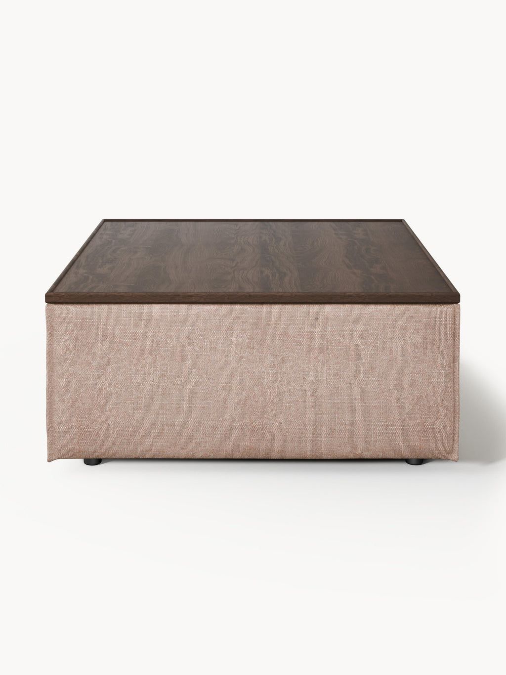 Lennon Linen Blend Ottoman with Storage