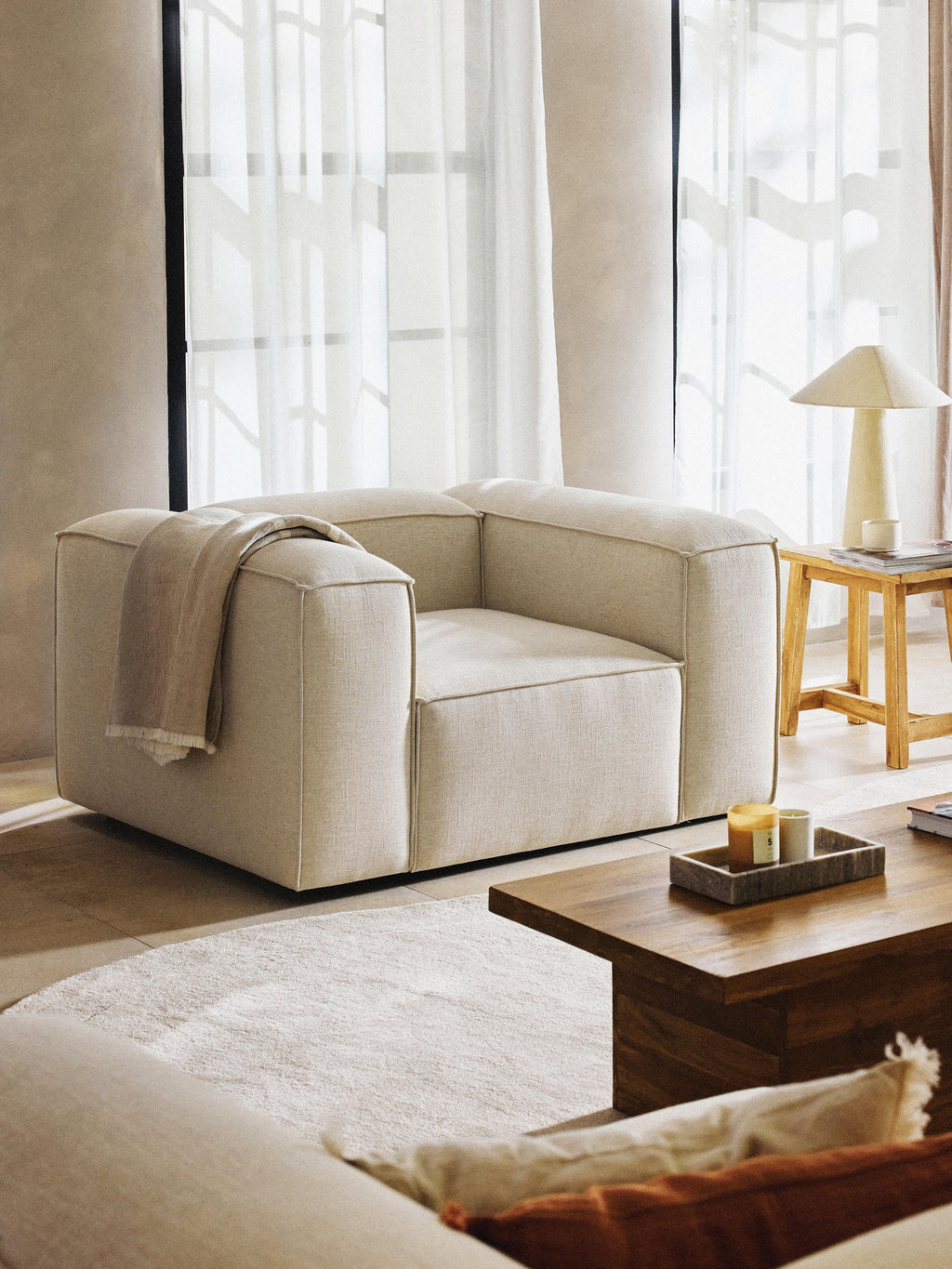 Lennon Linen Blend Armchair