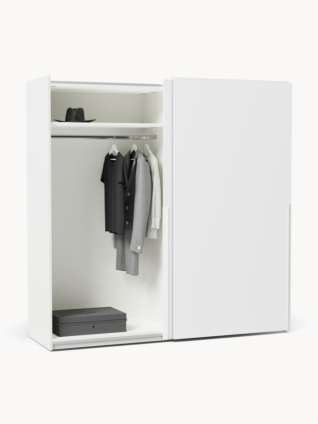 Leon Modular Sliding Door Wardrobe, 200 cm Wide, in various sizes
