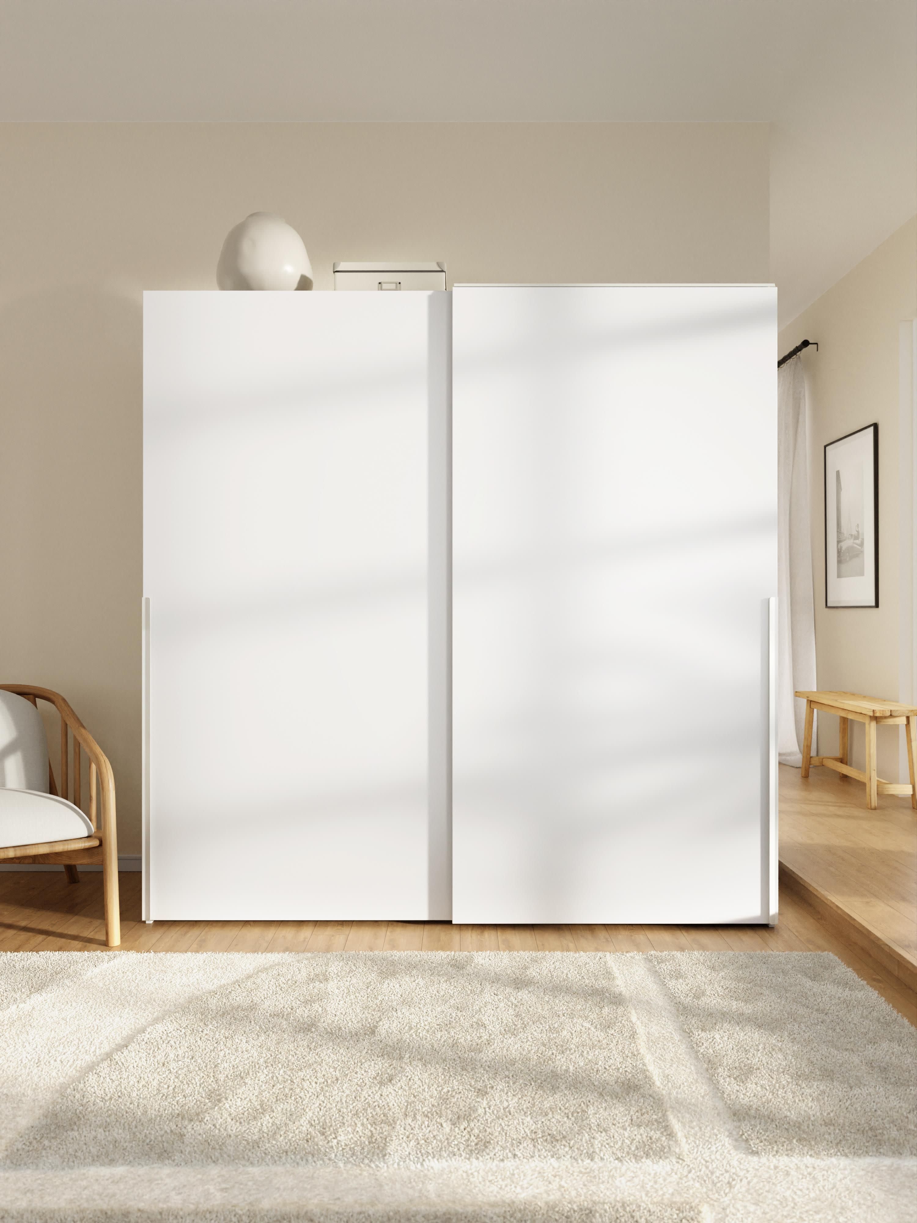 Leon Modular Sliding Door Wardrobe, 200 cm Wide, in various sizes