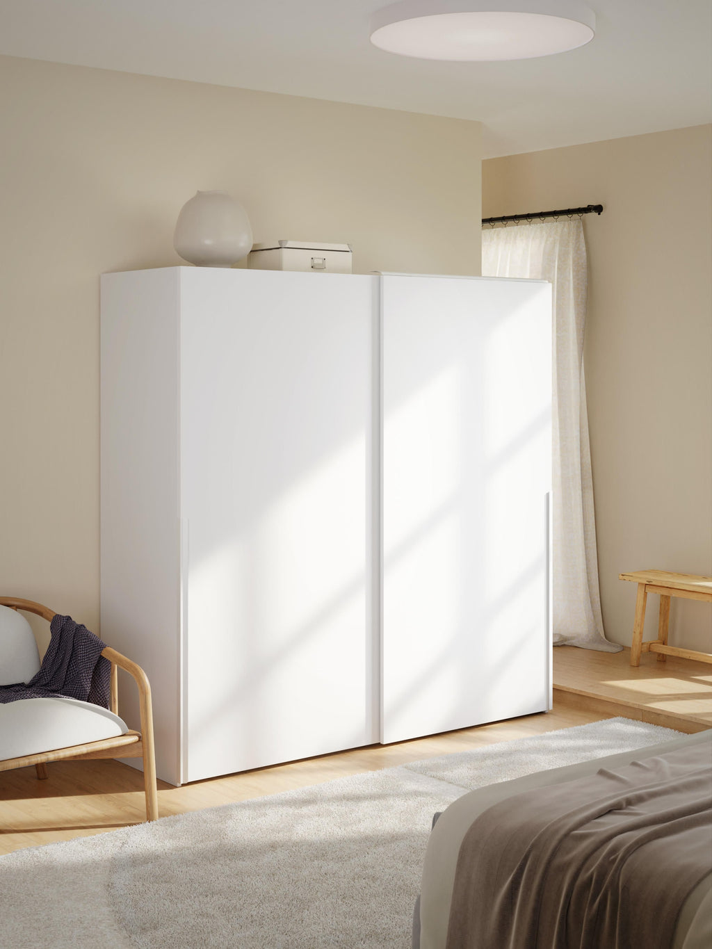 Leon Modular Sliding Door Wardrobe, 200 cm Wide, in various sizes