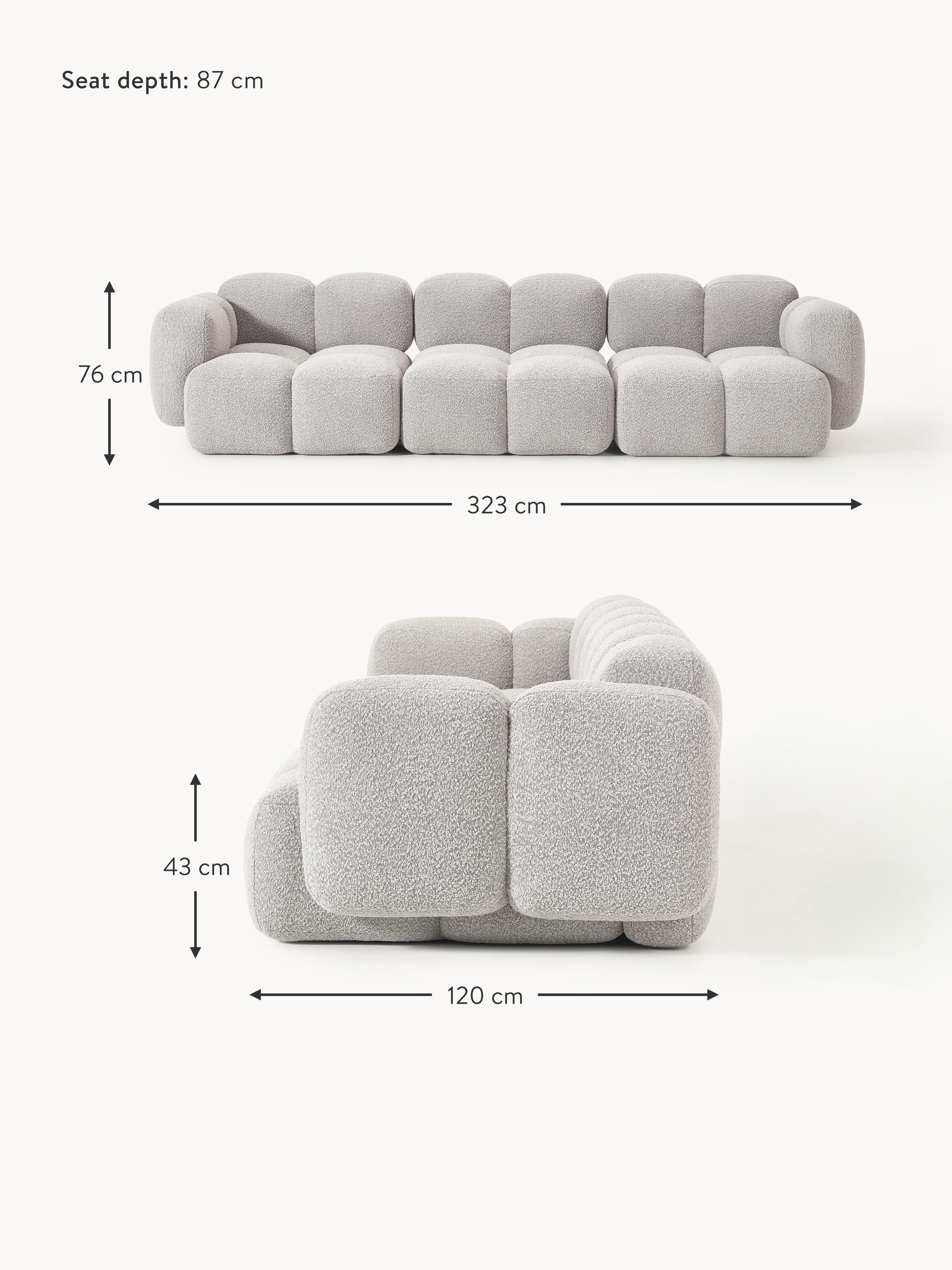 Tayla Bouclé Modular Sofa (4-seater)
