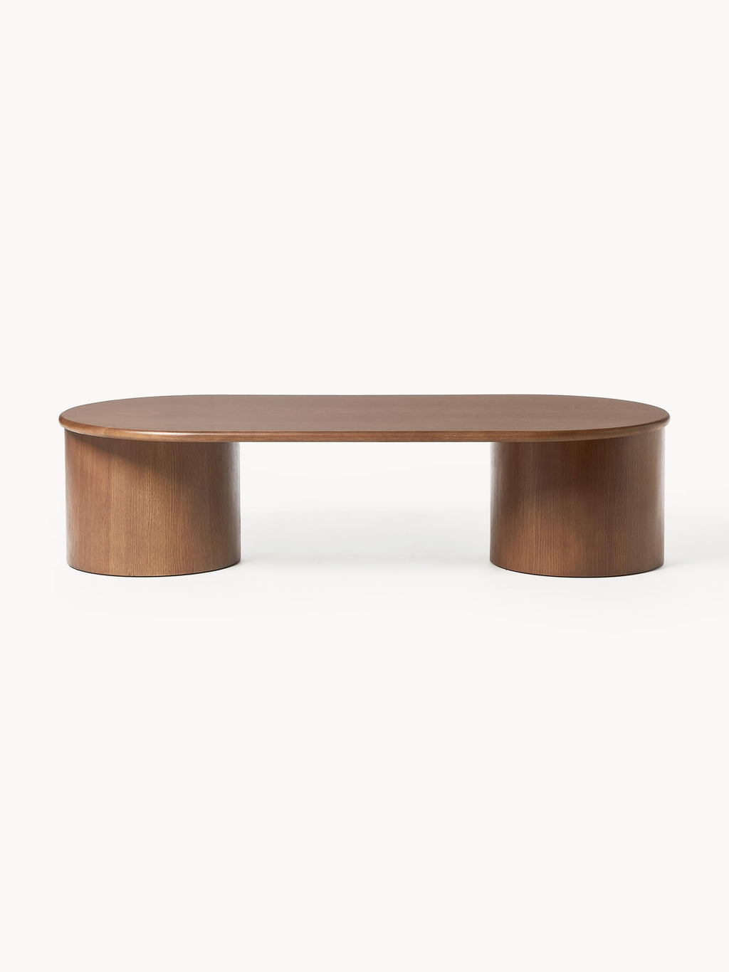 Didi Oval Oak Wood Coffee Table