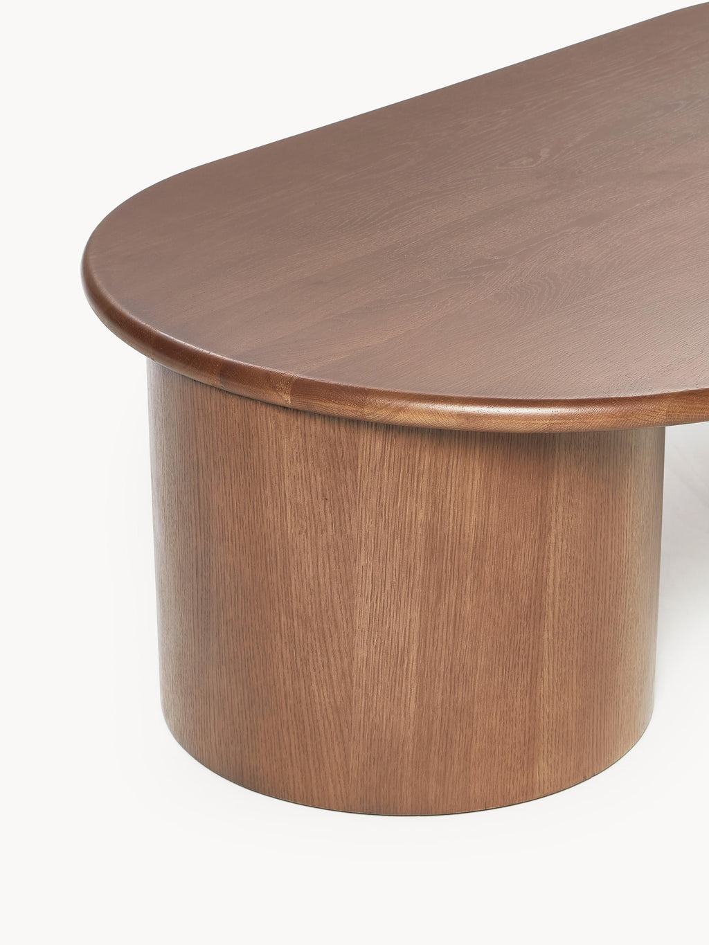 Didi Oval Oak Wood Coffee Table