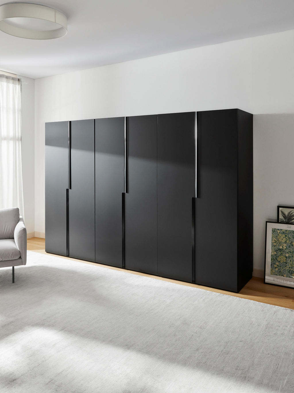 Leon Modular Hinged Door Wardrobe, 300 cm Wide, in various sizes