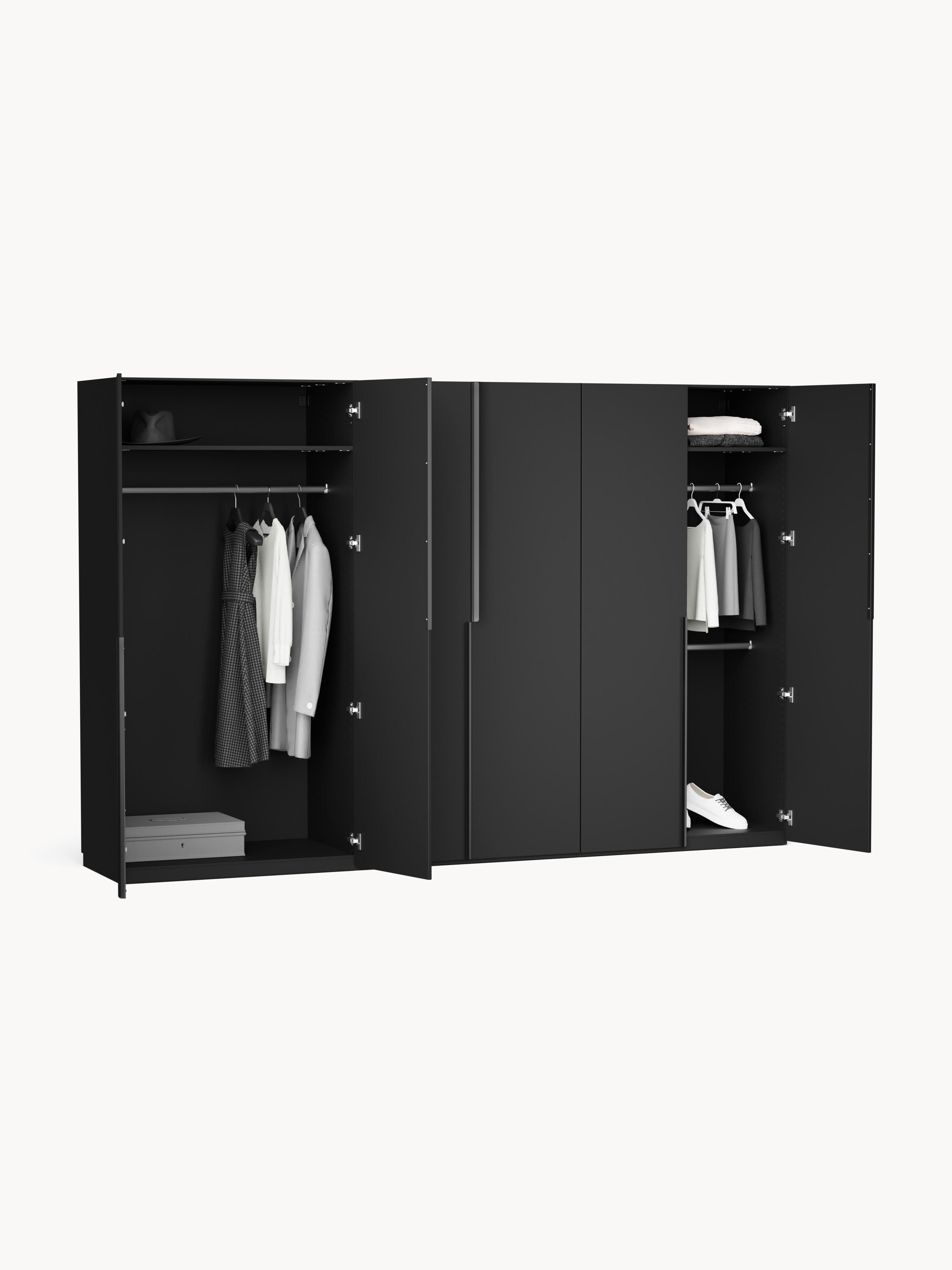 Leon Modular Hinged Door Wardrobe, 300 cm Wide, in various sizes