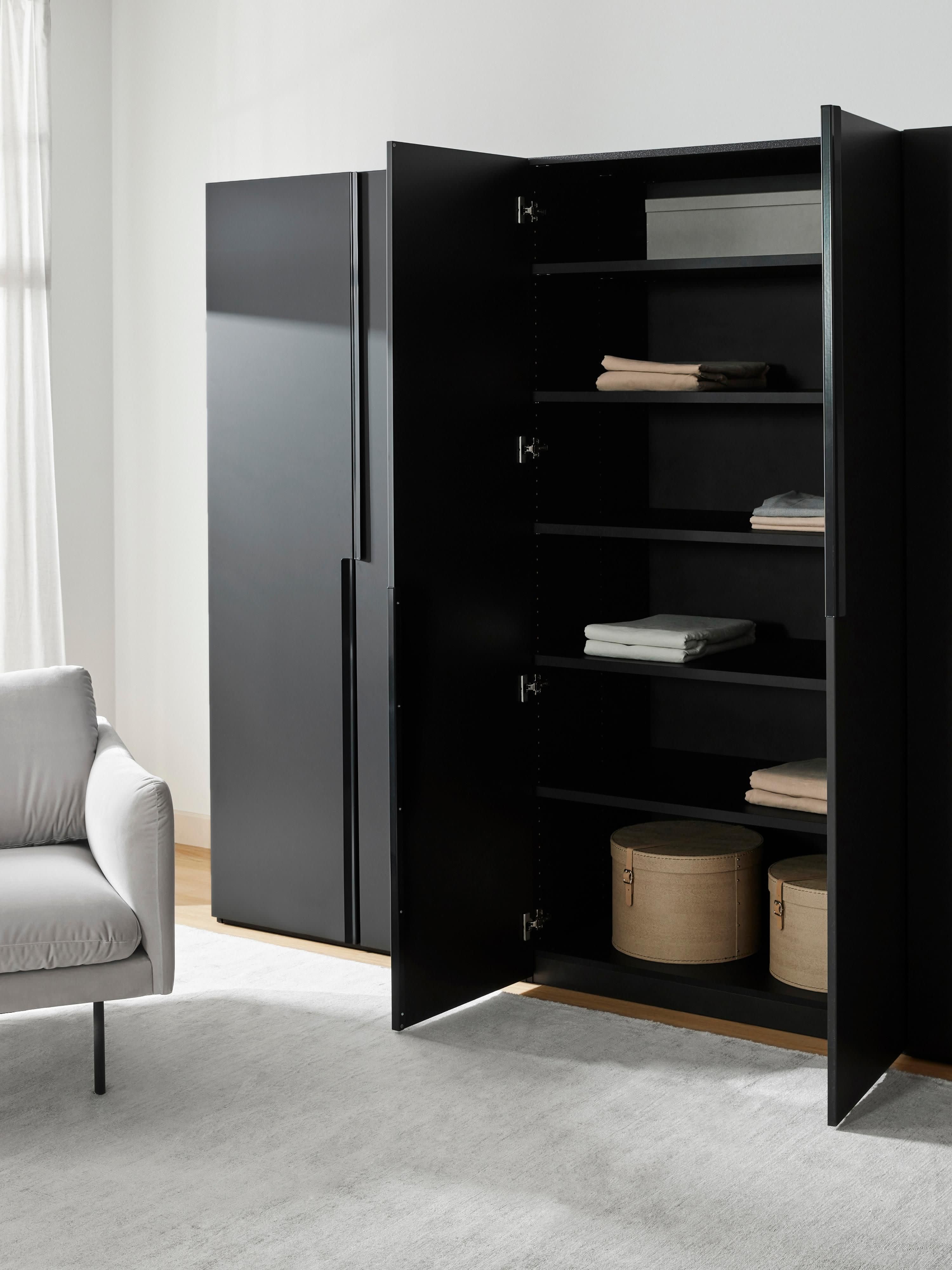 Leon Modular Hinged Door Wardrobe, 300 cm Wide, in various sizes