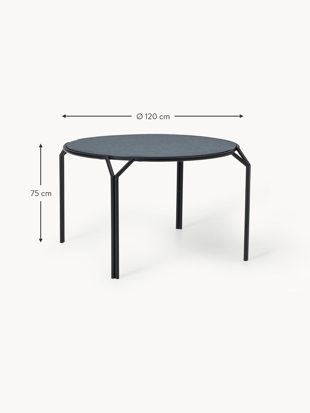 Westwing x Rezign®, Round Dining Table Danilo, Ø 120 cm