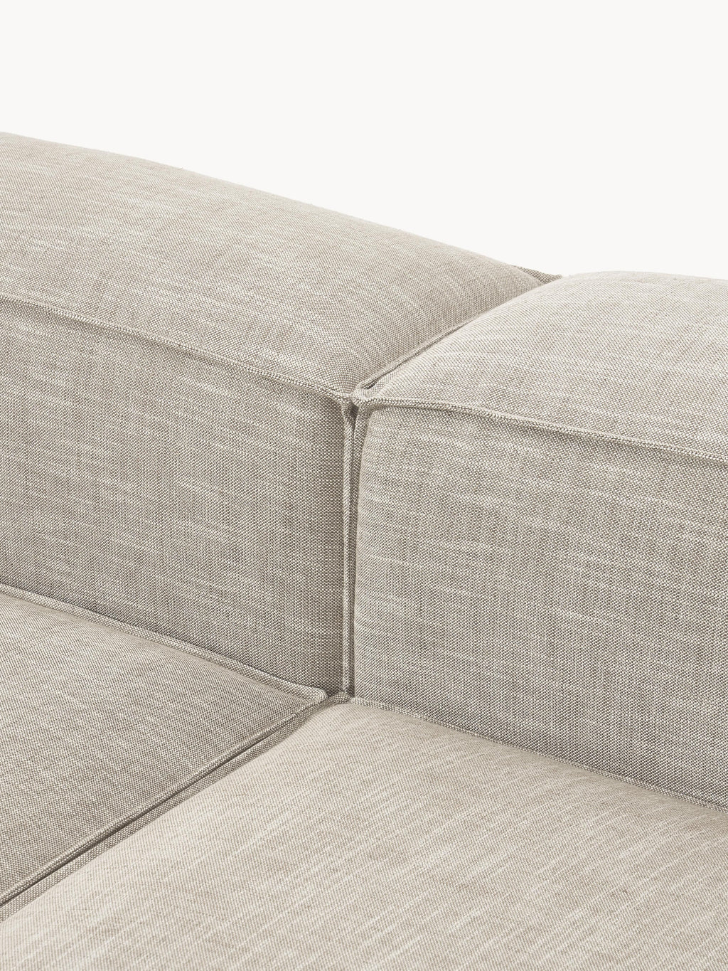 Lennon Linen Blend Modular Corner Sofa (4-seater)