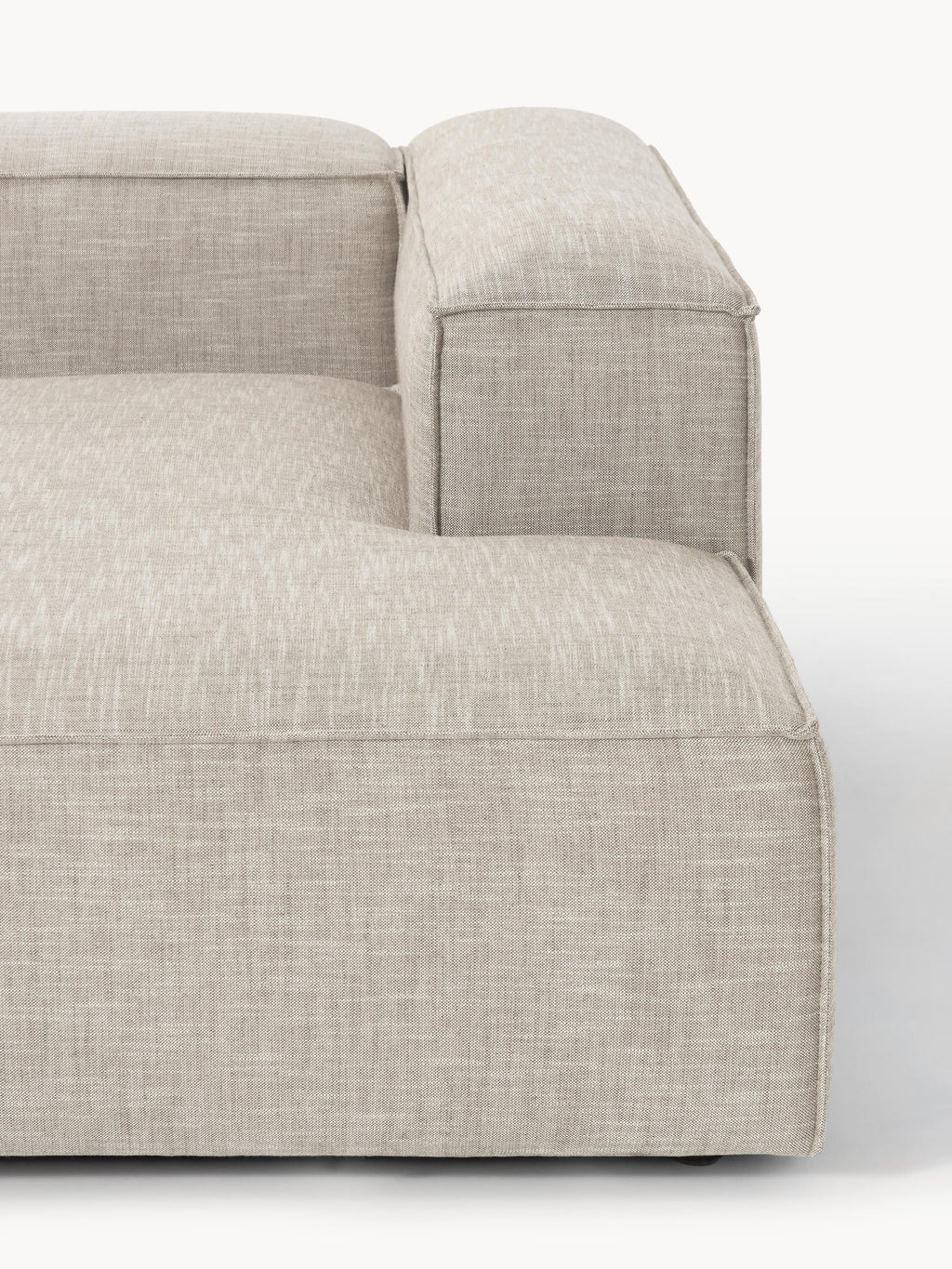Lennon Linen Blend Modular Corner Sofa (4-seater)
