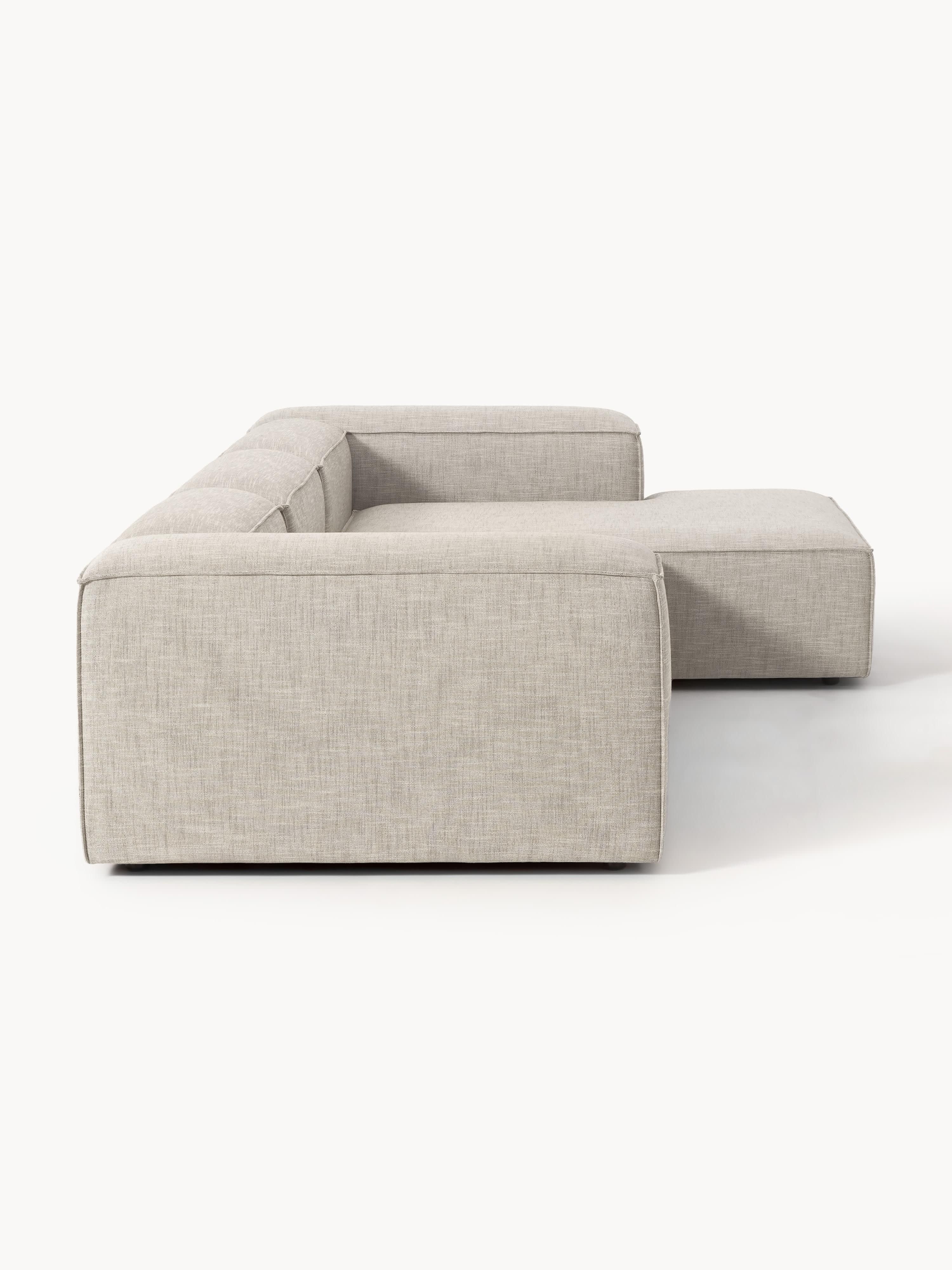 Lennon Linen Blend Modular Corner Sofa (4-seater)