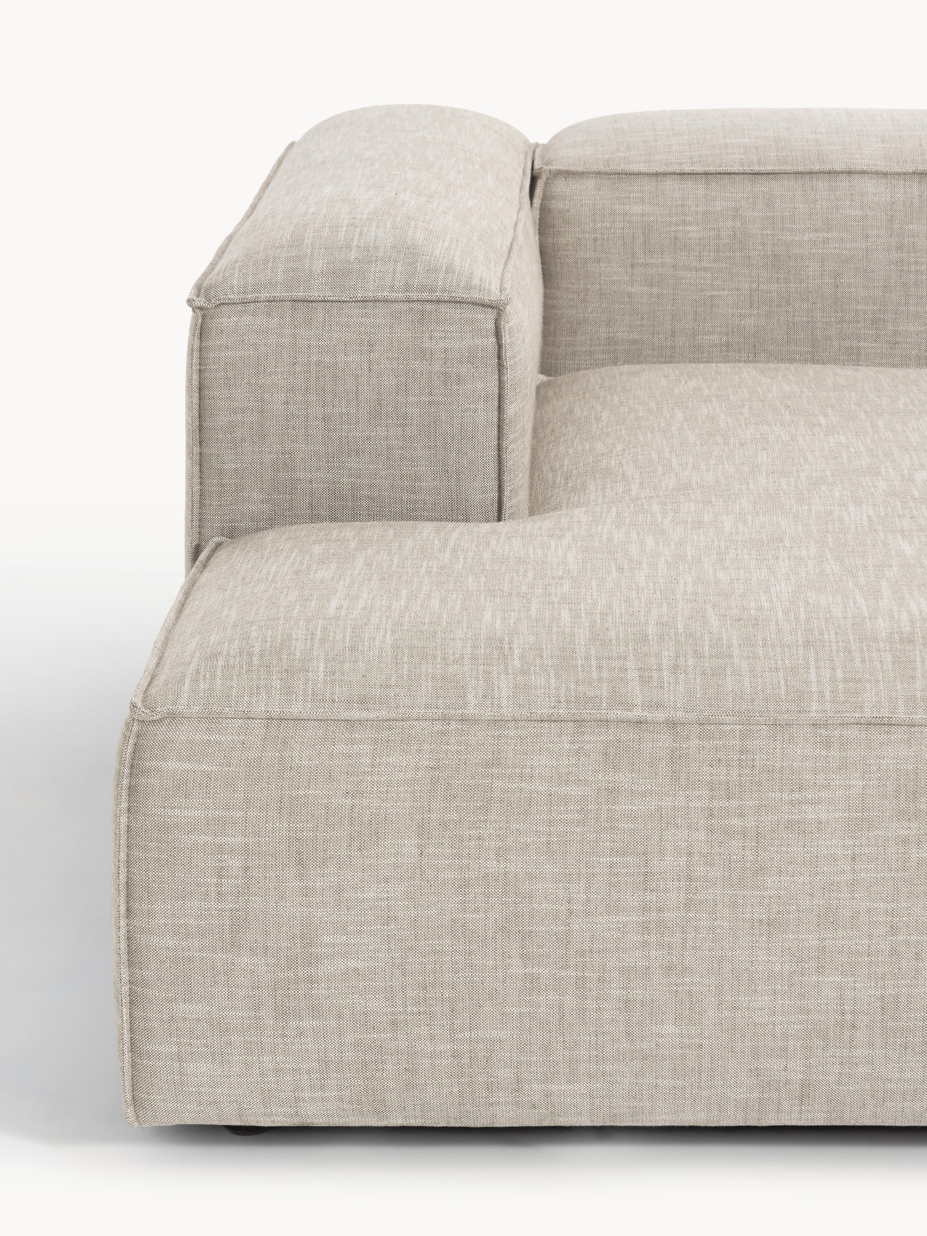 Lennon Linen Blend Modular Corner Sofa (4-seater)