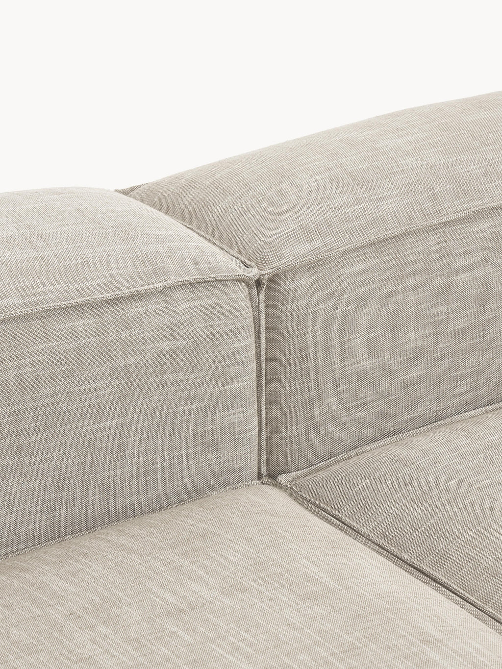 Lennon Linen Blend Modular Corner Sofa (4-seater)