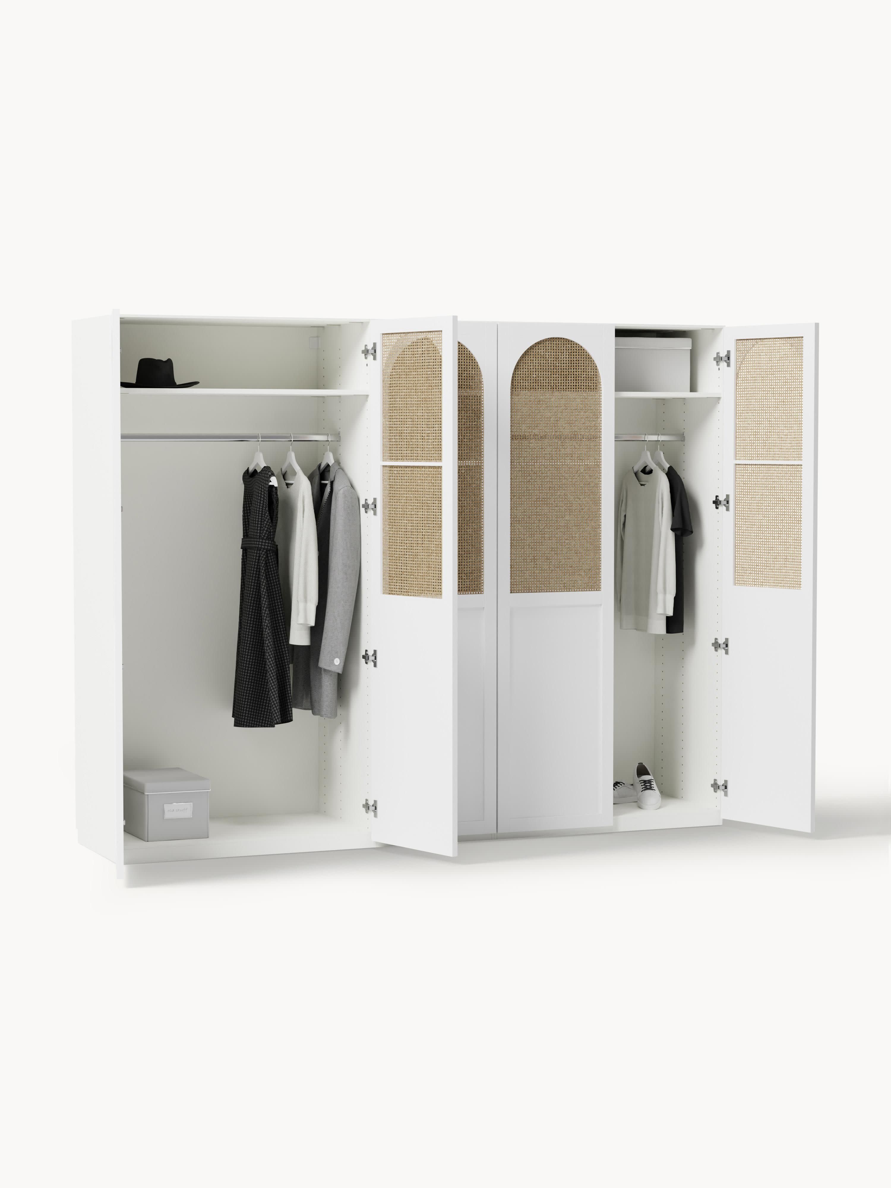 Jeanne Modular Hinged Door Wardrobe, 250 cm Wide, in various sizes