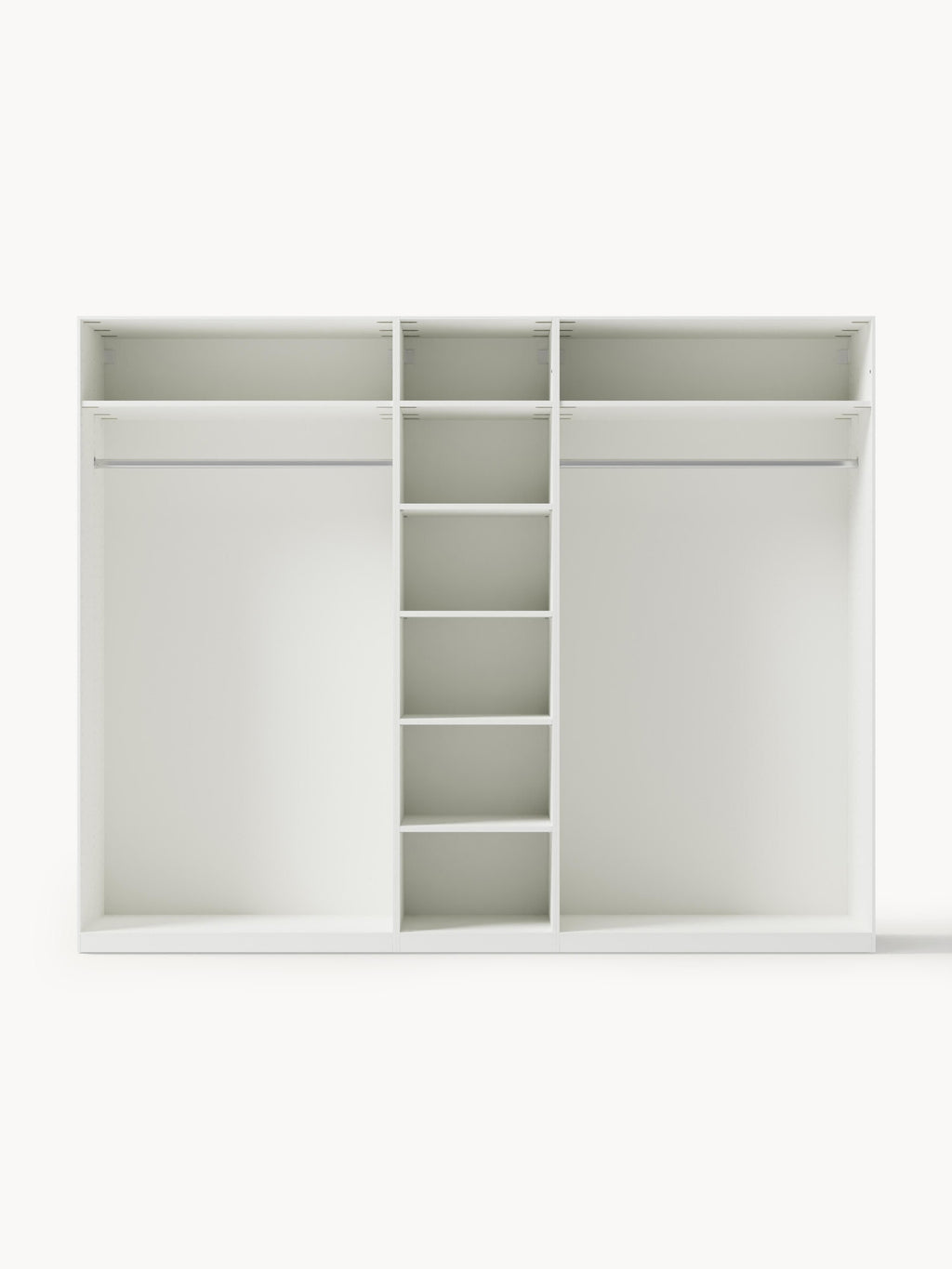 Jeanne Modular Hinged Door Wardrobe, 250 cm Wide, in various sizes