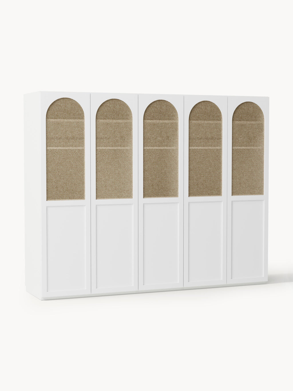 Jeanne Modular Hinged Door Wardrobe, 250 cm Wide, in various sizes
