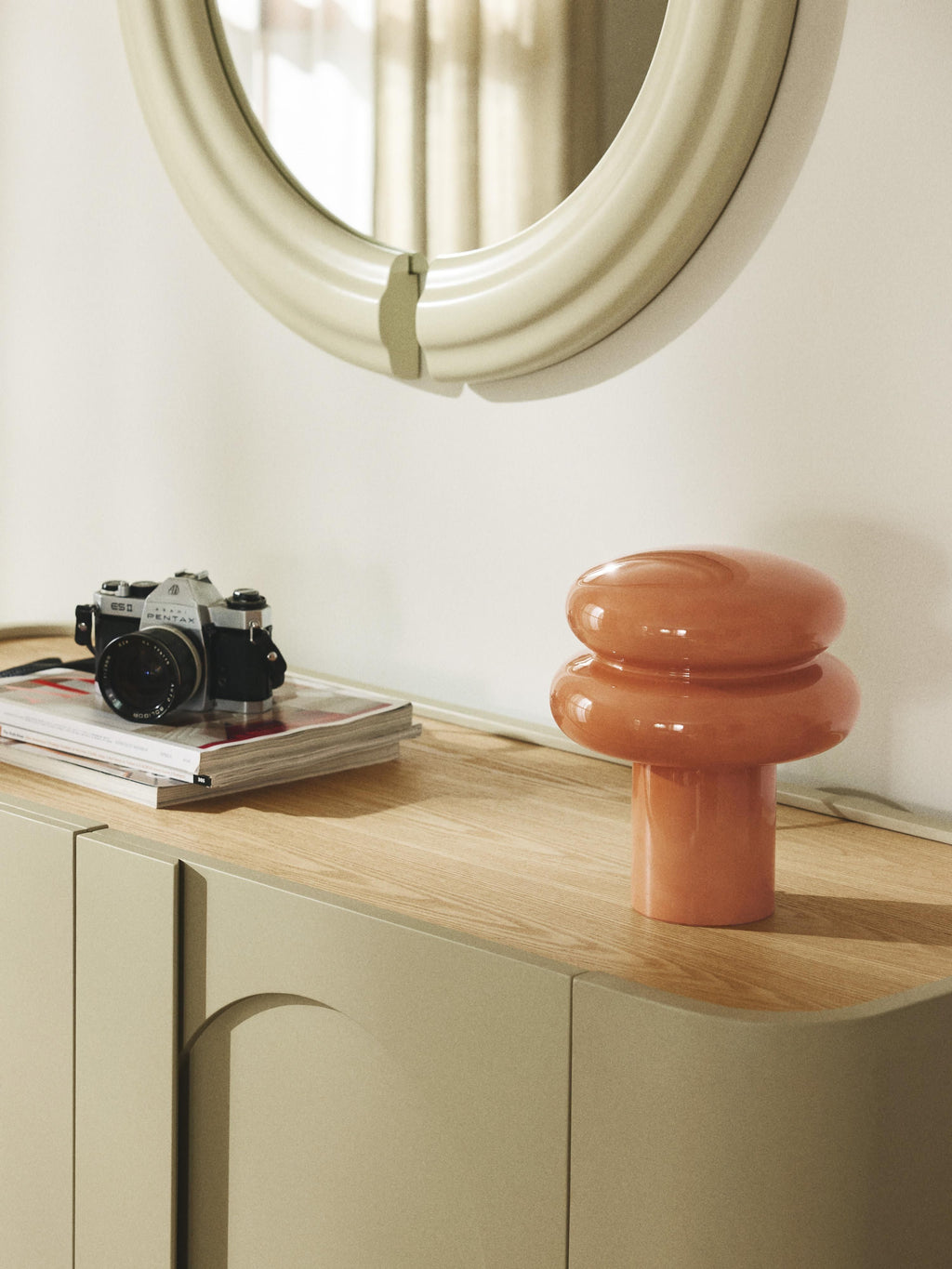 Baya Small Opal Glass Table Lamp