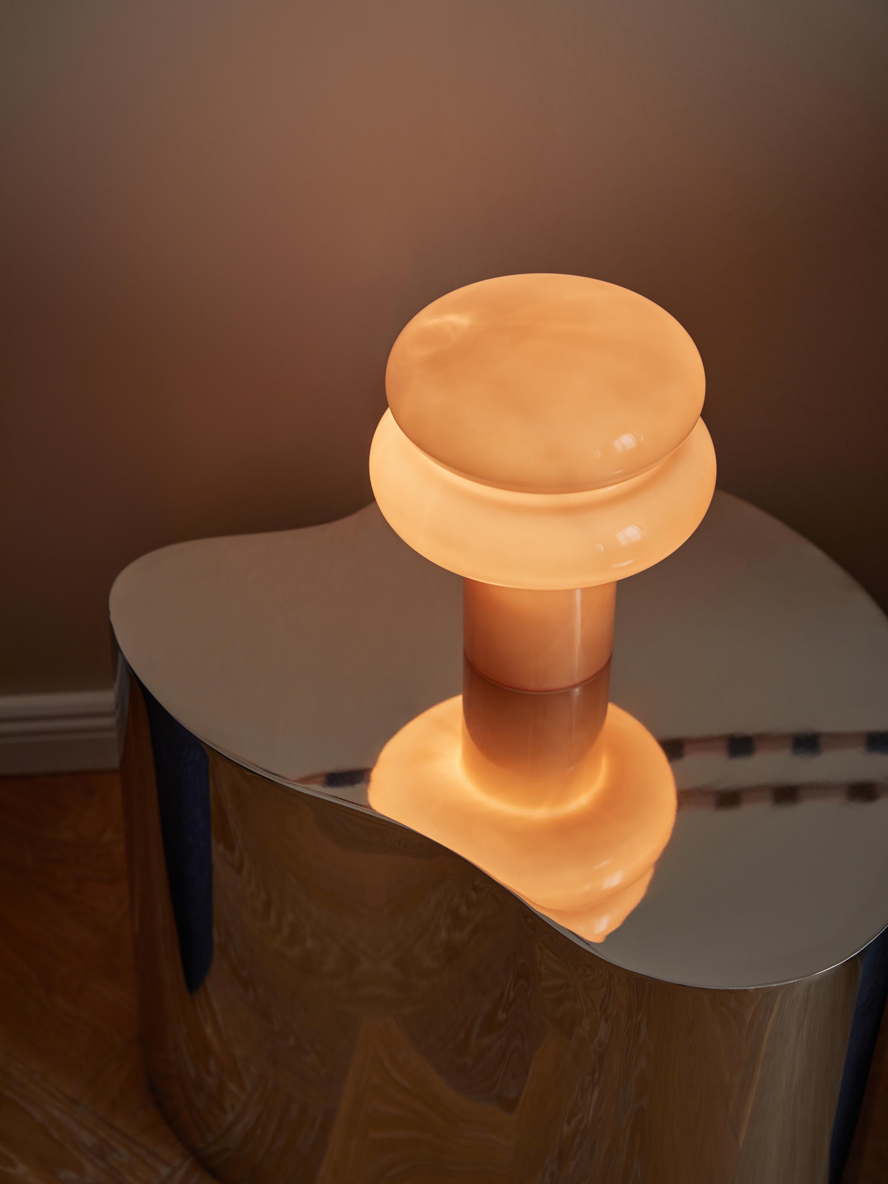 Baya Small Opal Glass Table Lamp